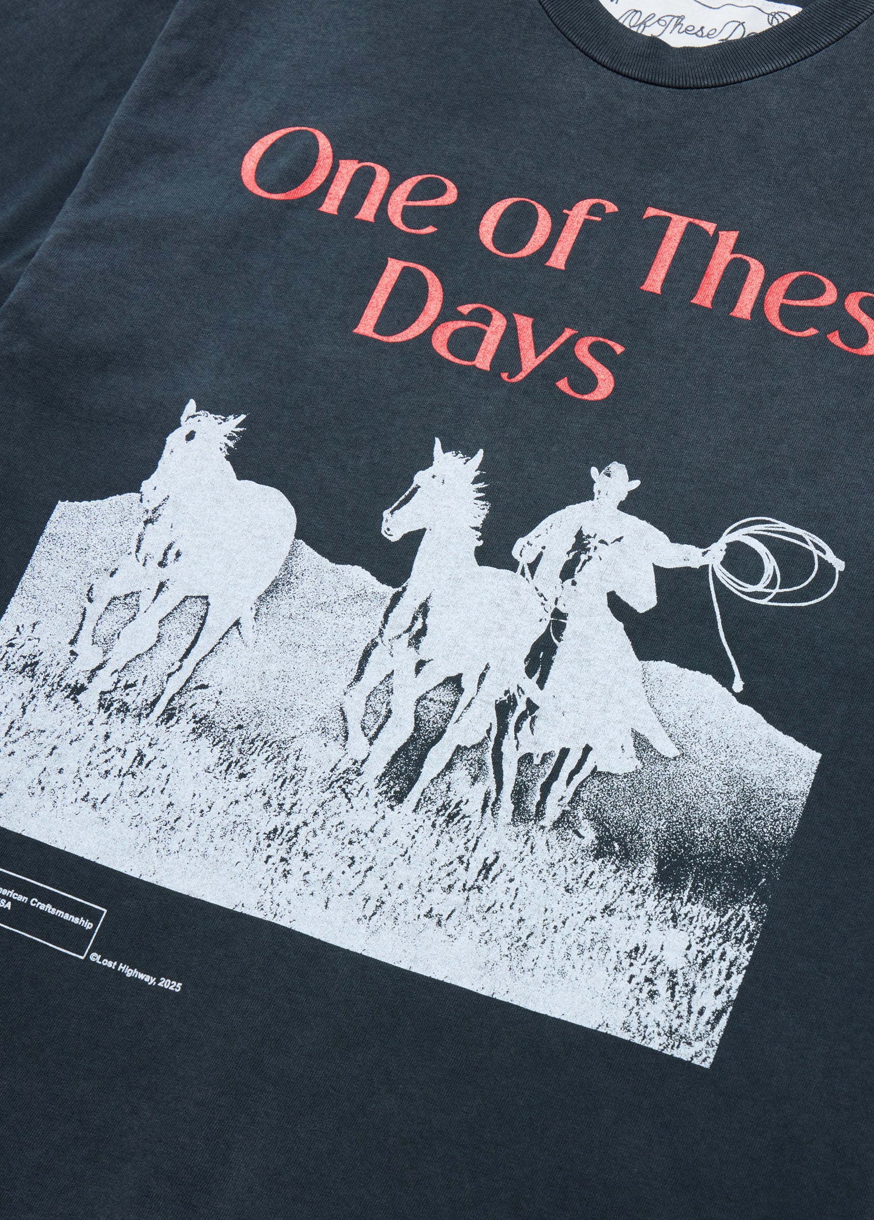 Across The Planes T-Shirt | Sun Faded Black - Image 3