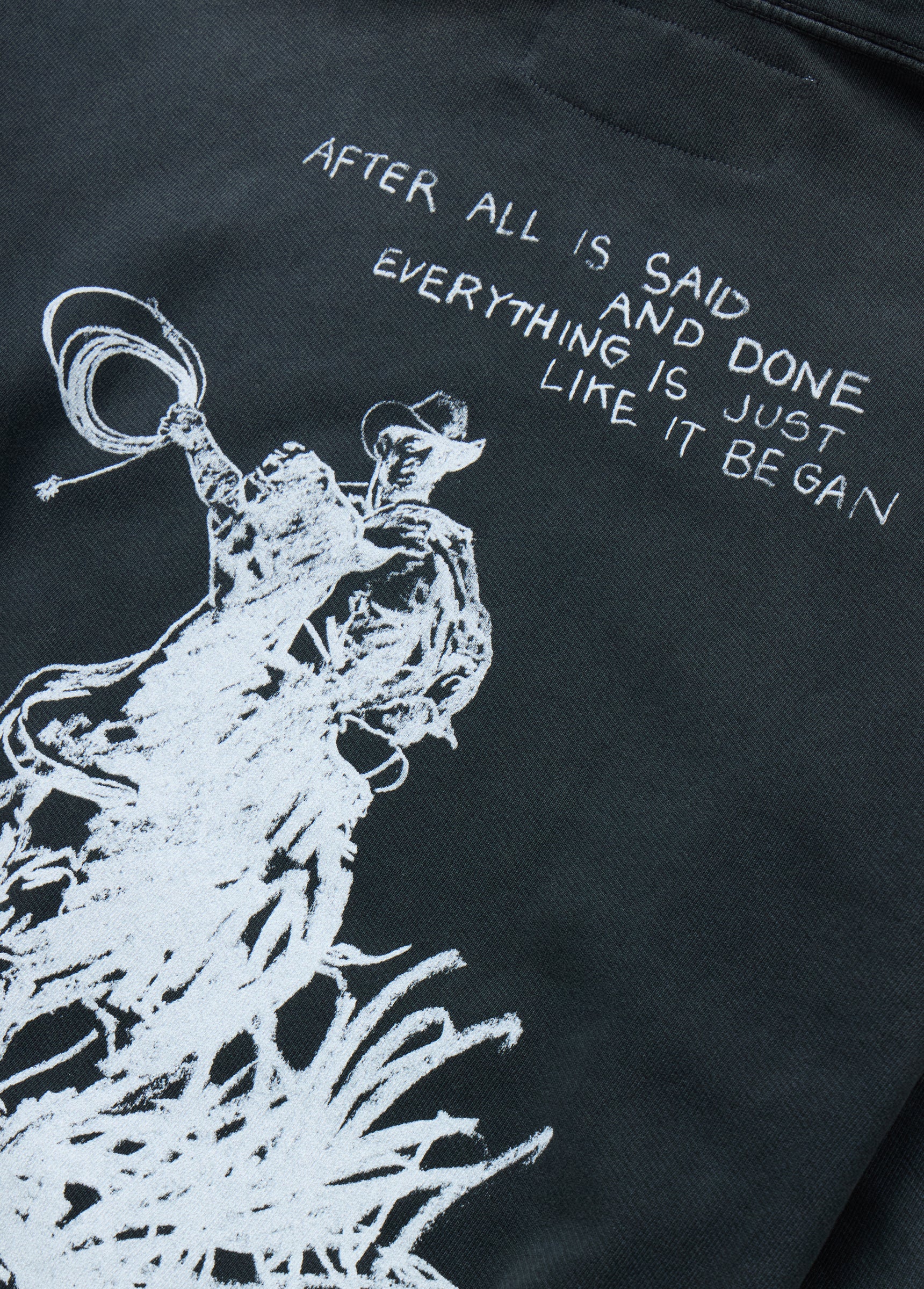 After All is Said Hoodie | Washed Black - Image 4