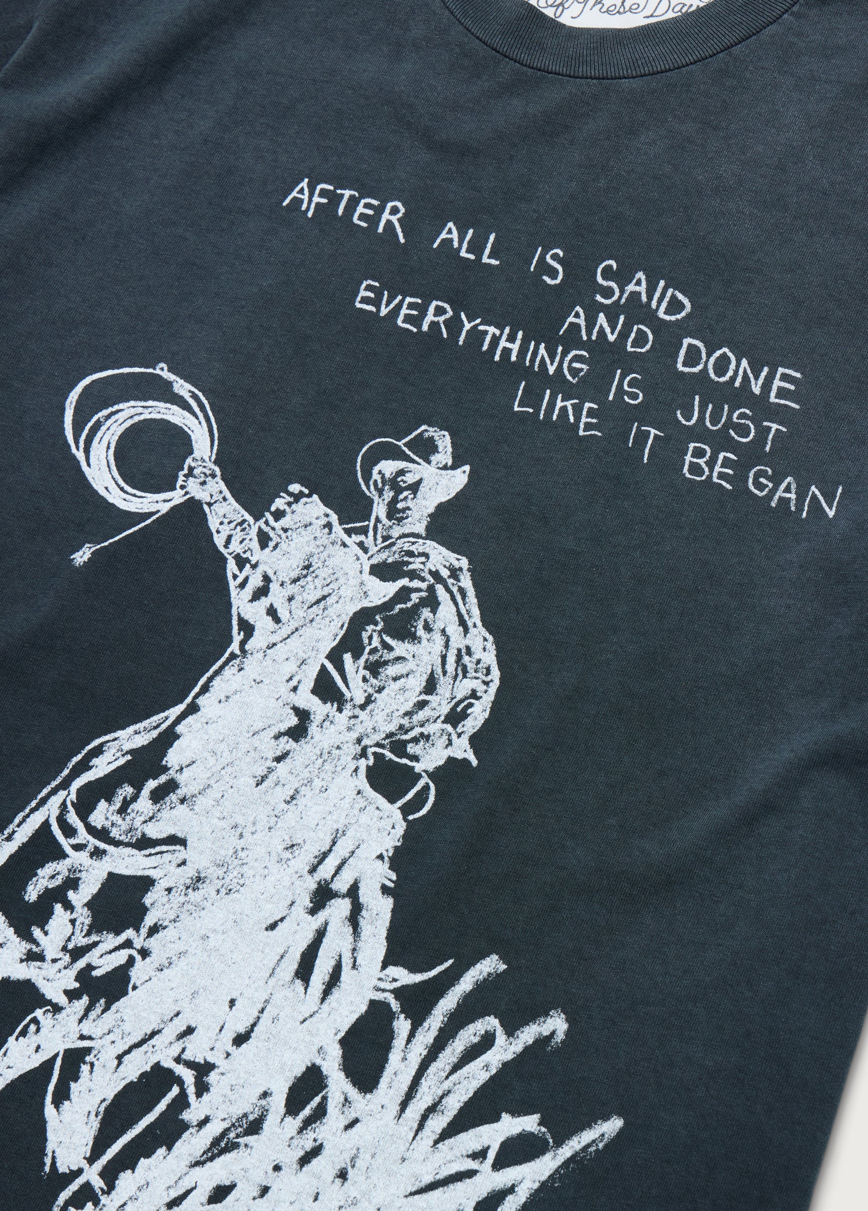 After All Is Said T-Shirt | Sun Faded Black - Image 3