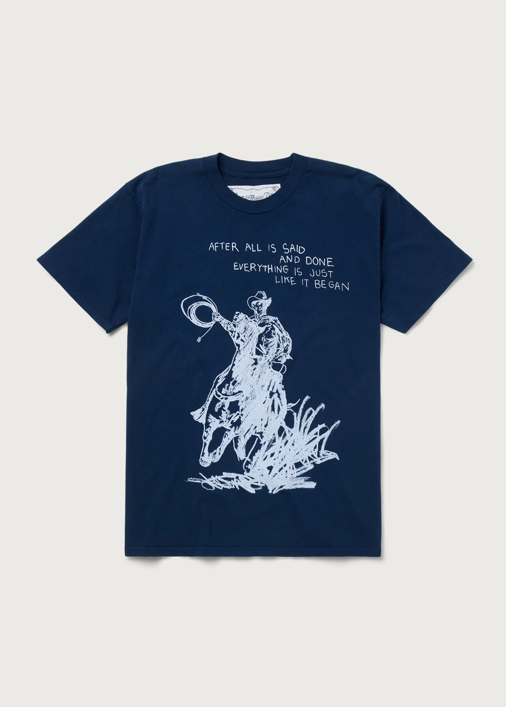 After All Is Said T-Shirt | Washed Navy