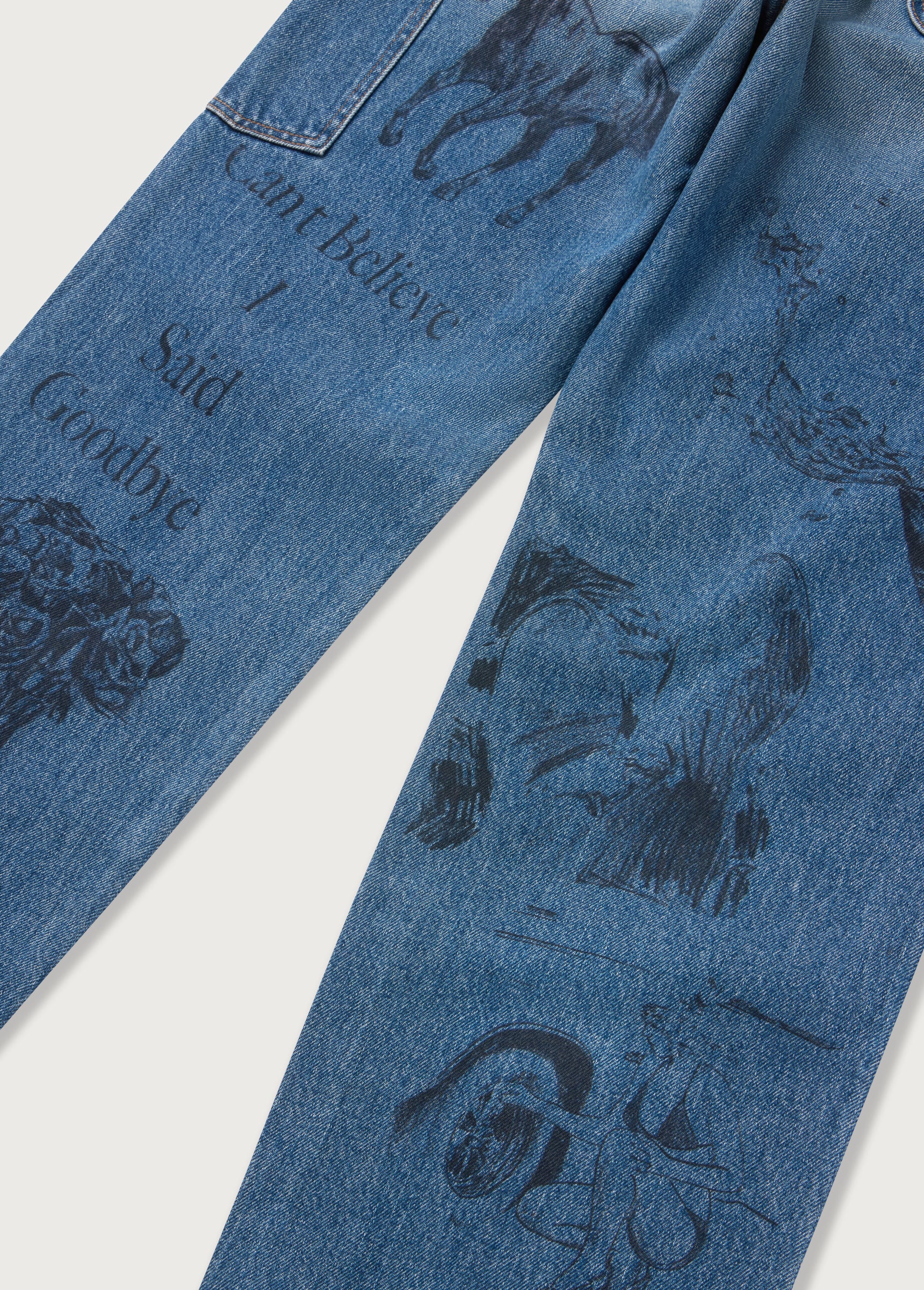 All Over Print Painters Pant | Indigo - Image 4