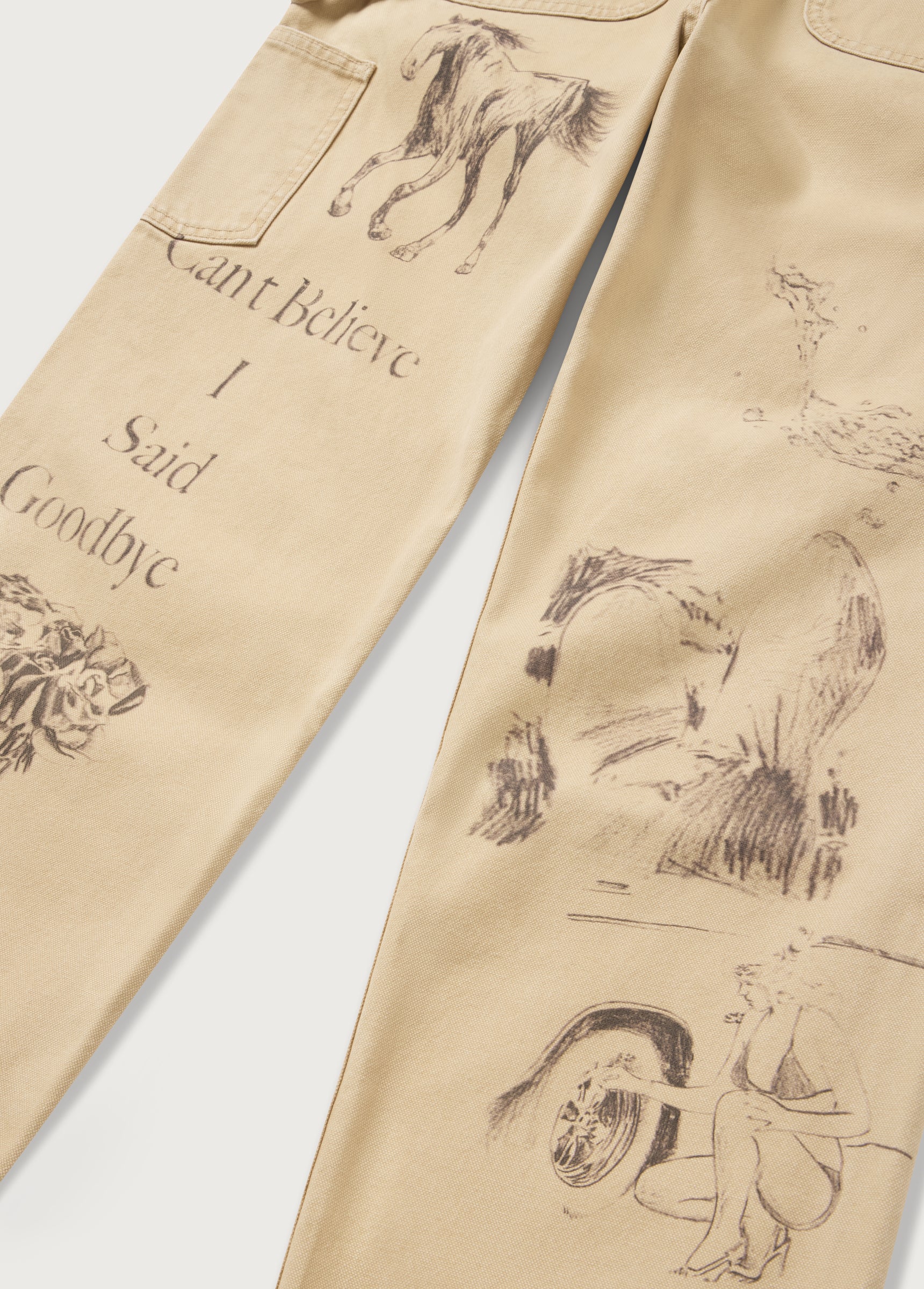 All Over Print Painters Pant | Tan - Image 4
