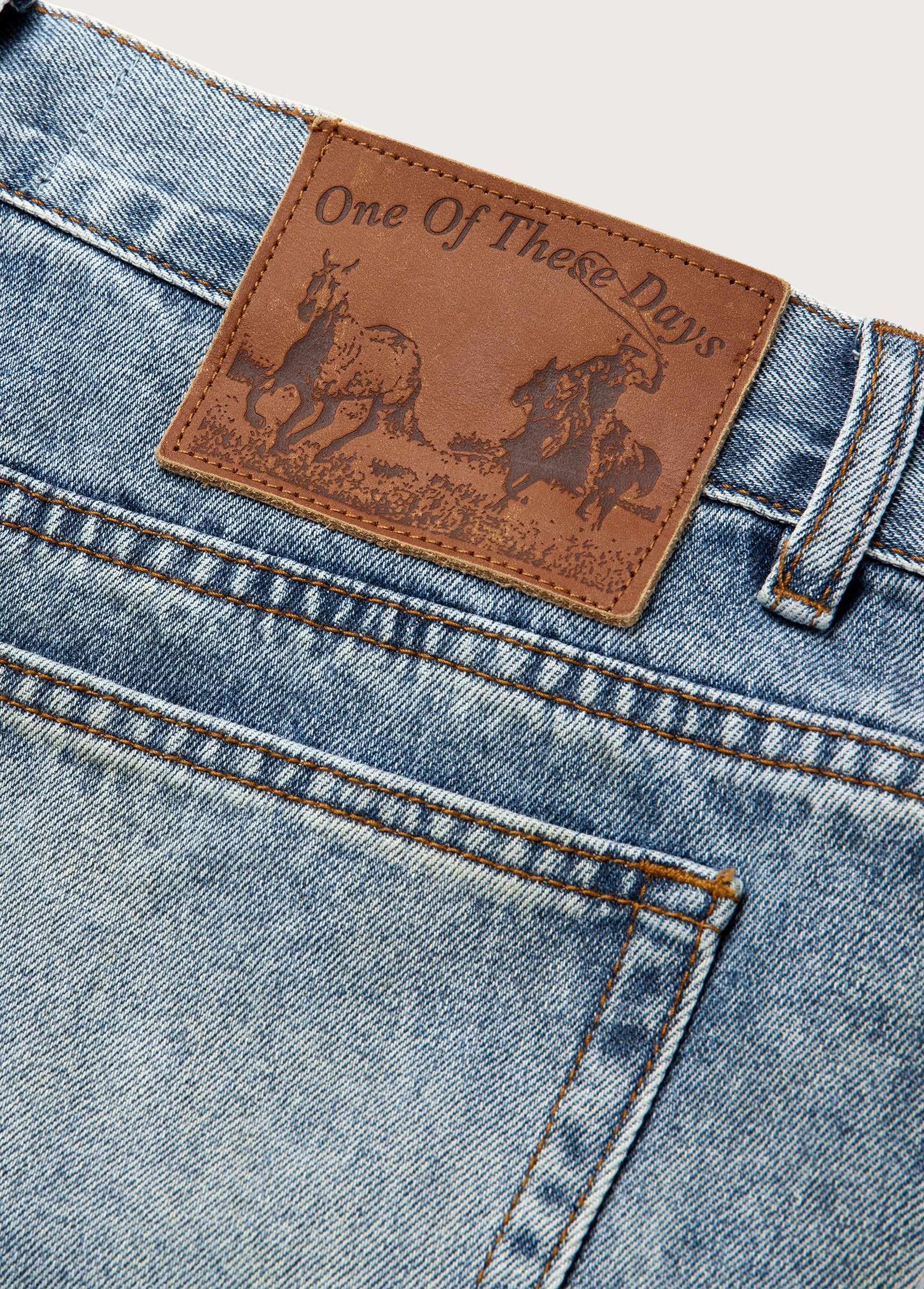 All Over Print Straight Leg Jeans | Indigo - Image 6