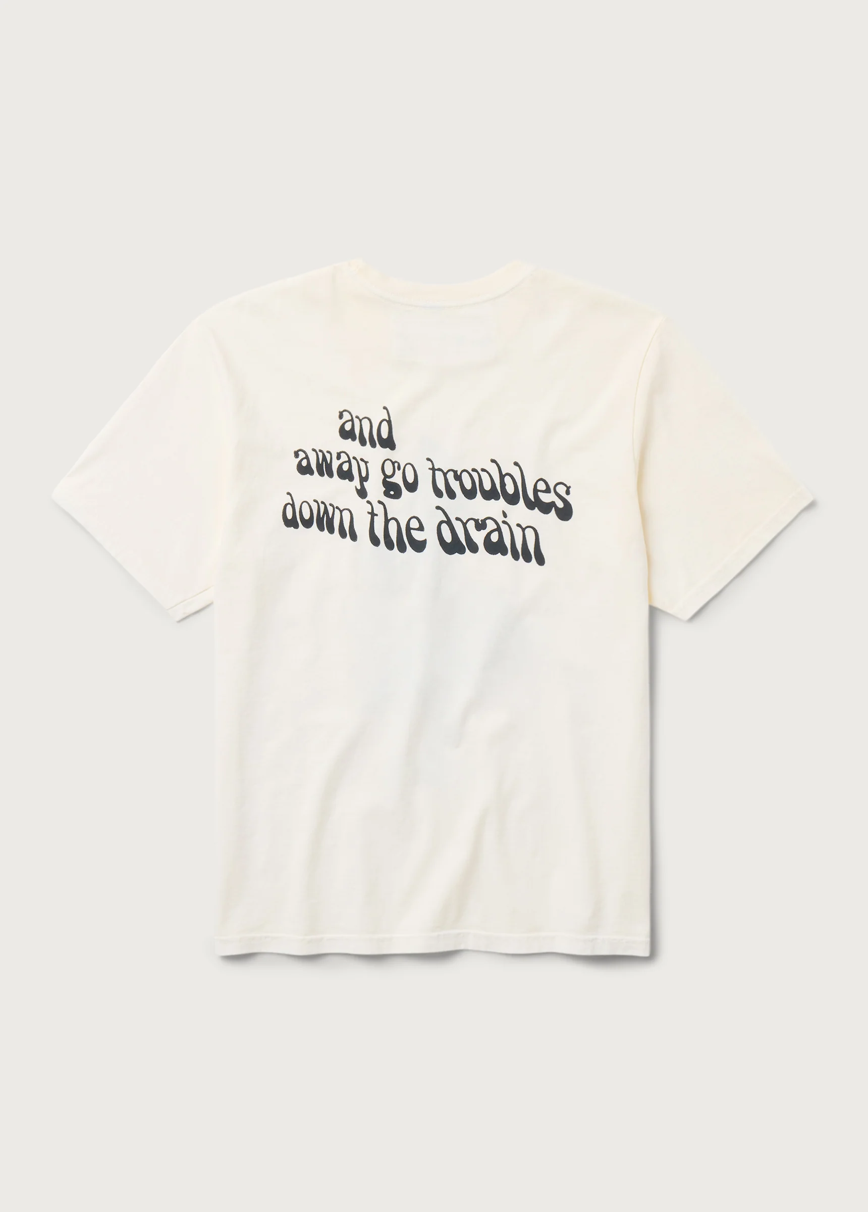 Away Go Troubles Tee | Bone - Image 2