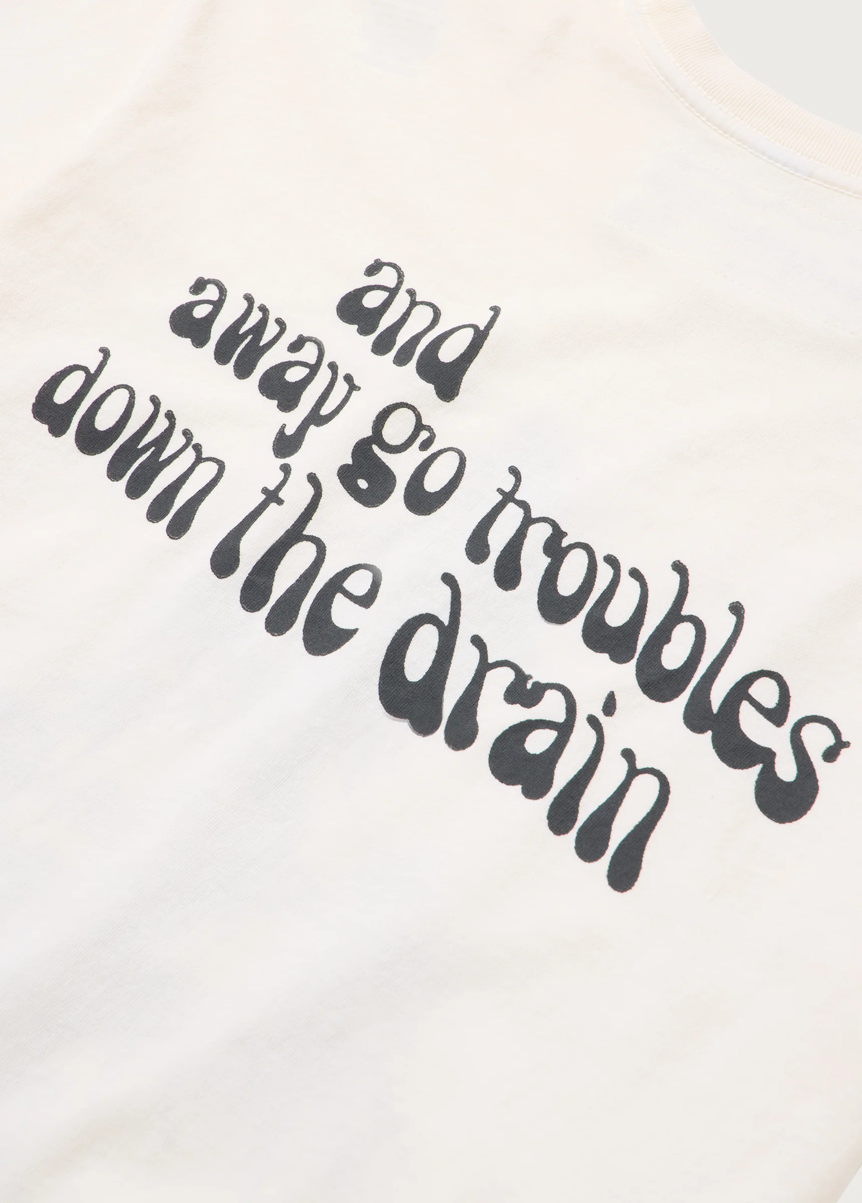 Away Go Troubles Tee | Bone - Image 4