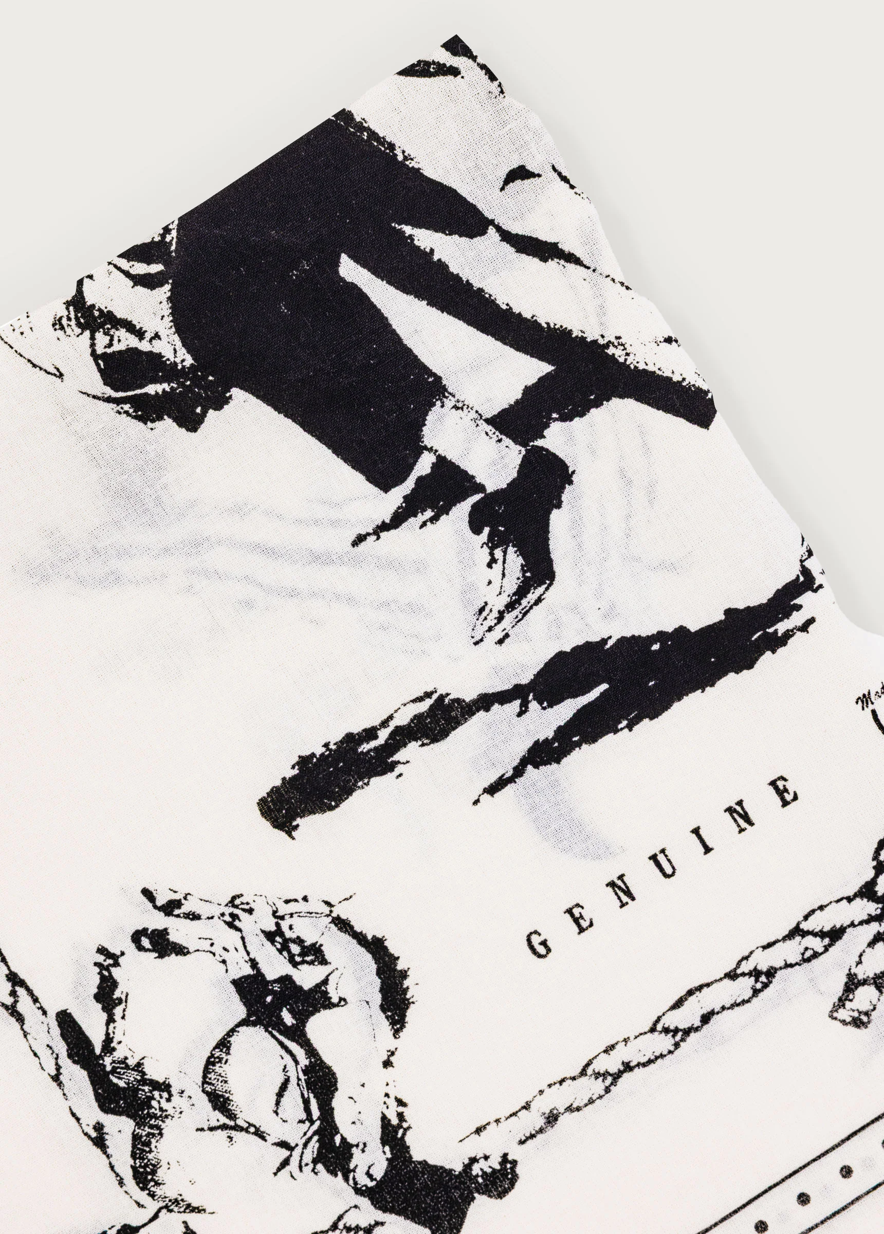 Bordered Bandana | White - Image 3