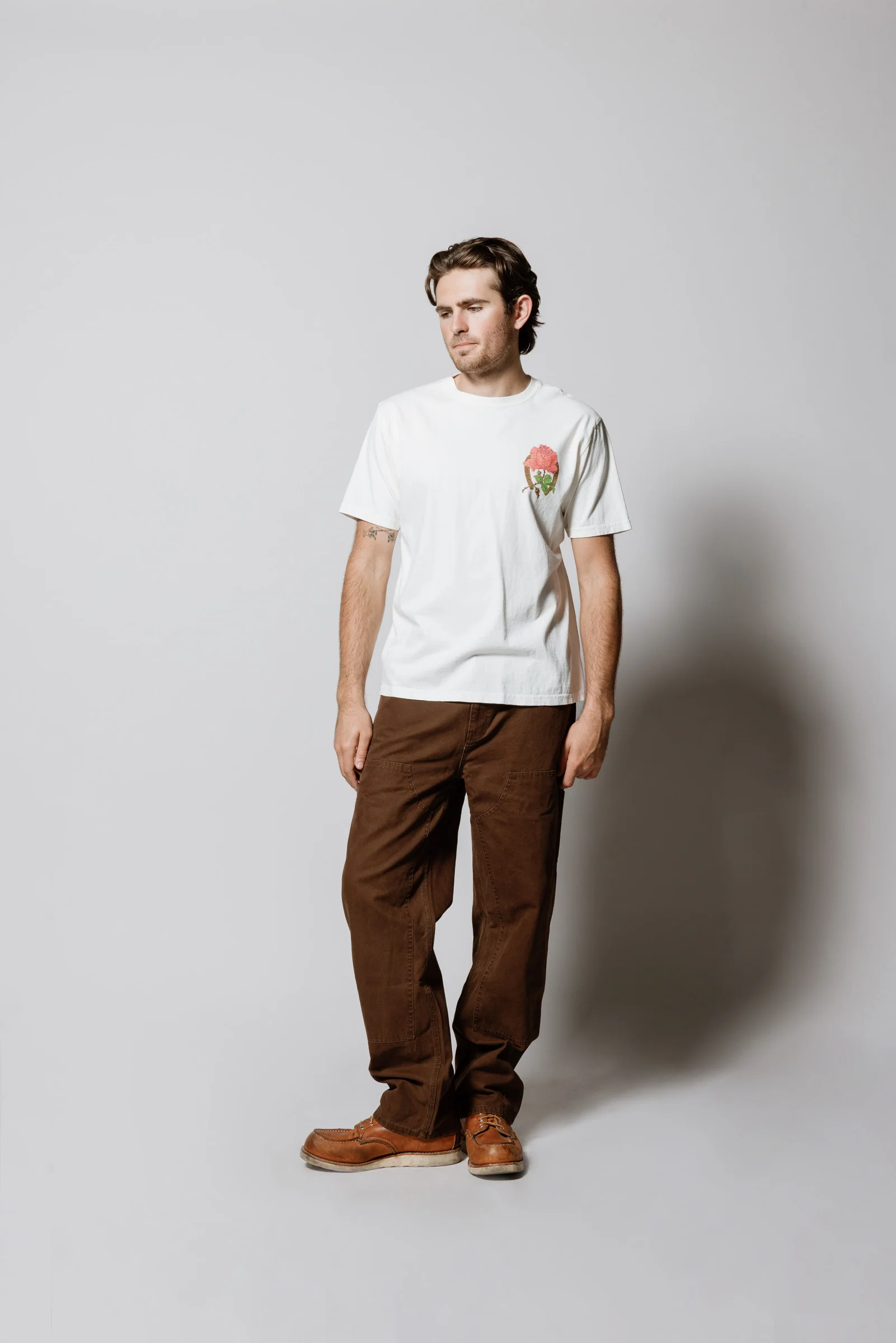 Canvas Double Knee Pant | Brown - Image 4
