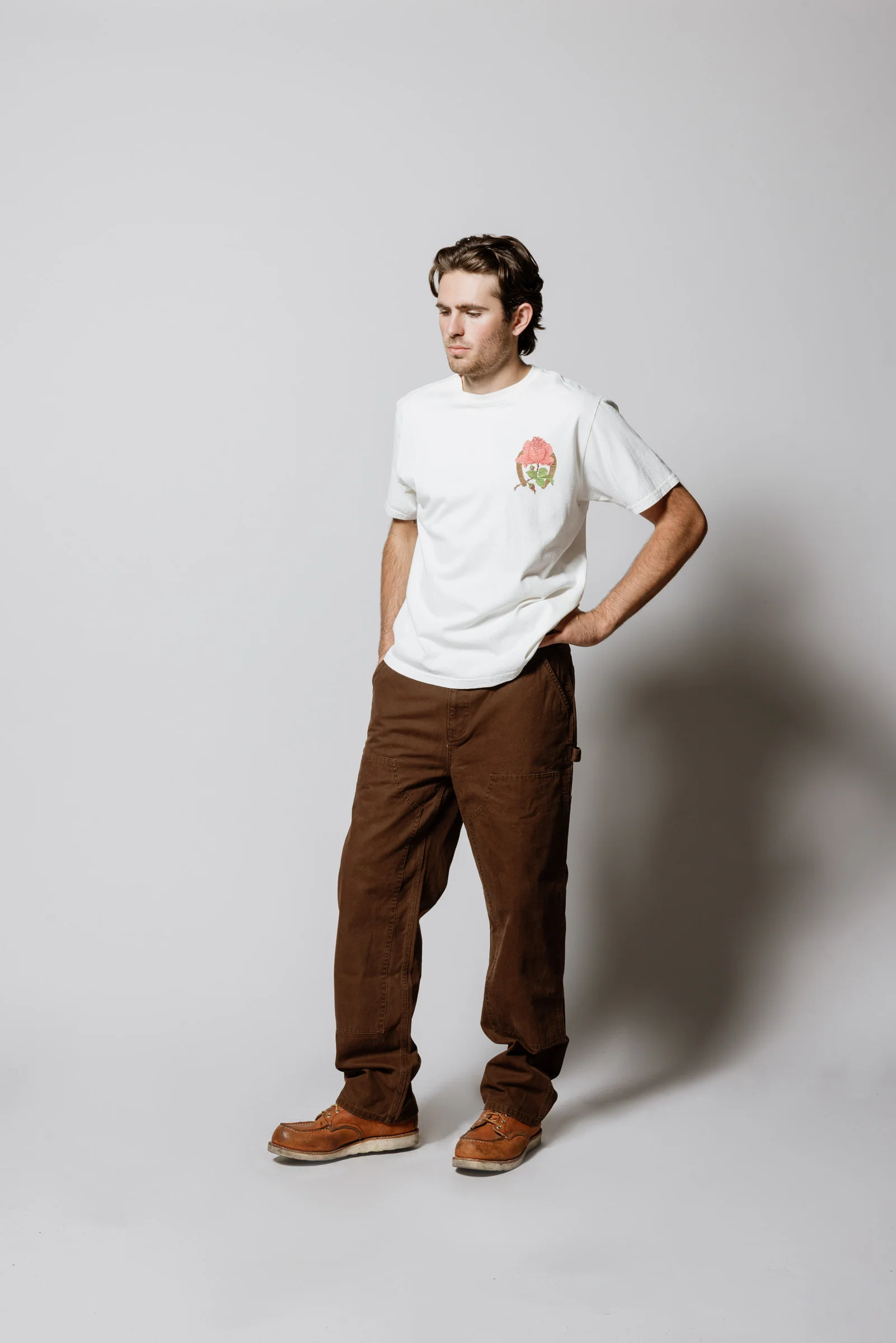Canvas Double Knee Pant | Brown - Image 5