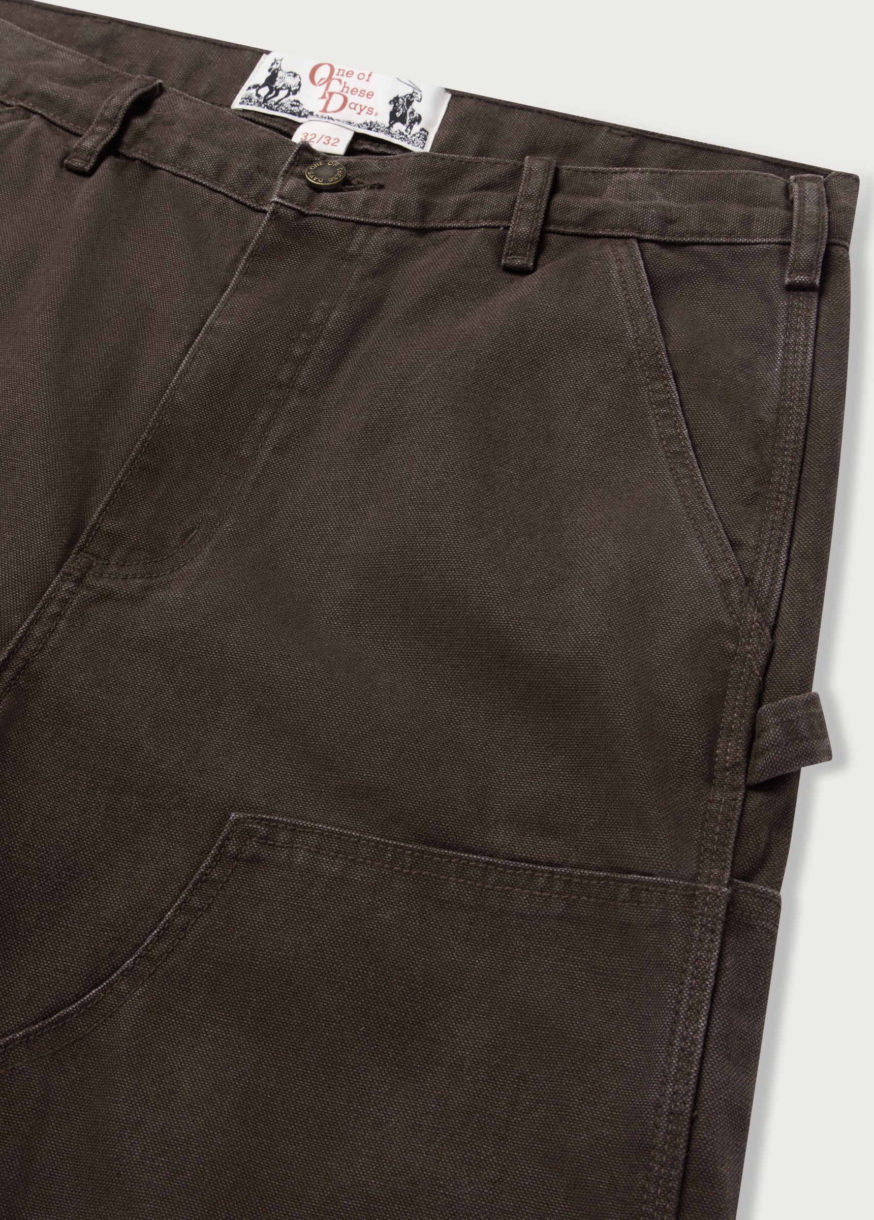 Canvas Double Knee Pant | Washed Brown - Image 3