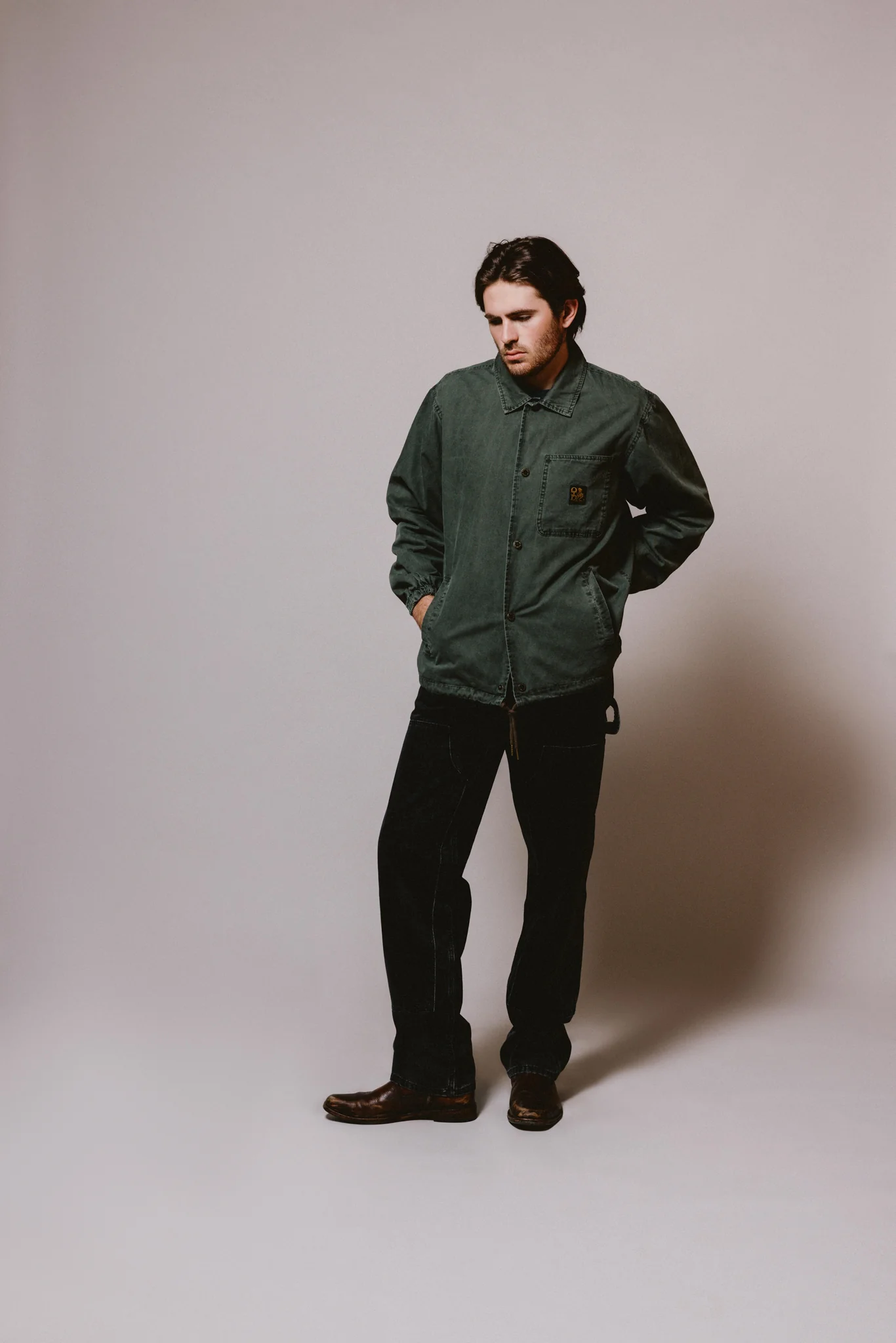 Coaches Jacket | Olive - Image 12