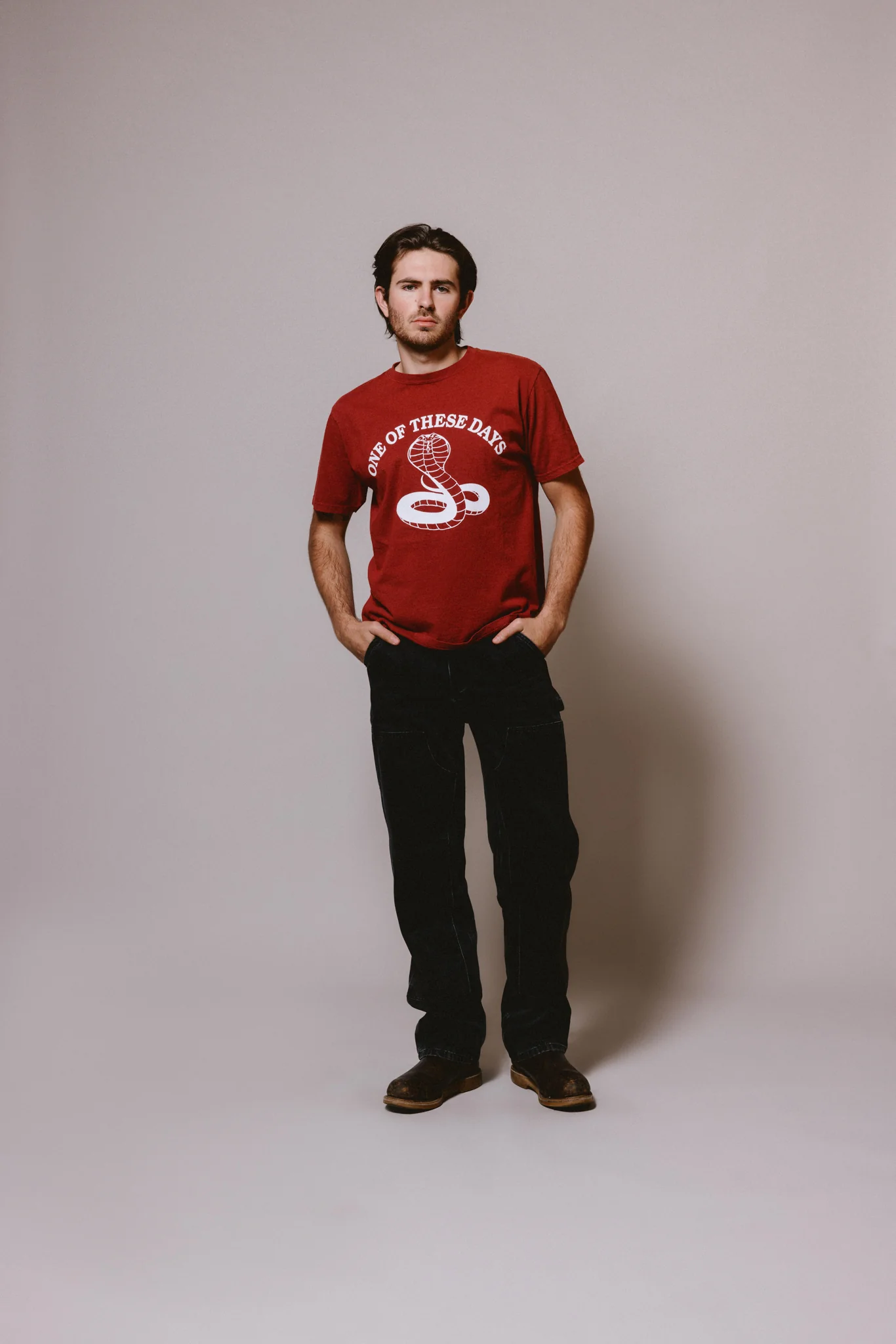 Cobra T-Shirt | Burgundy - Image 3