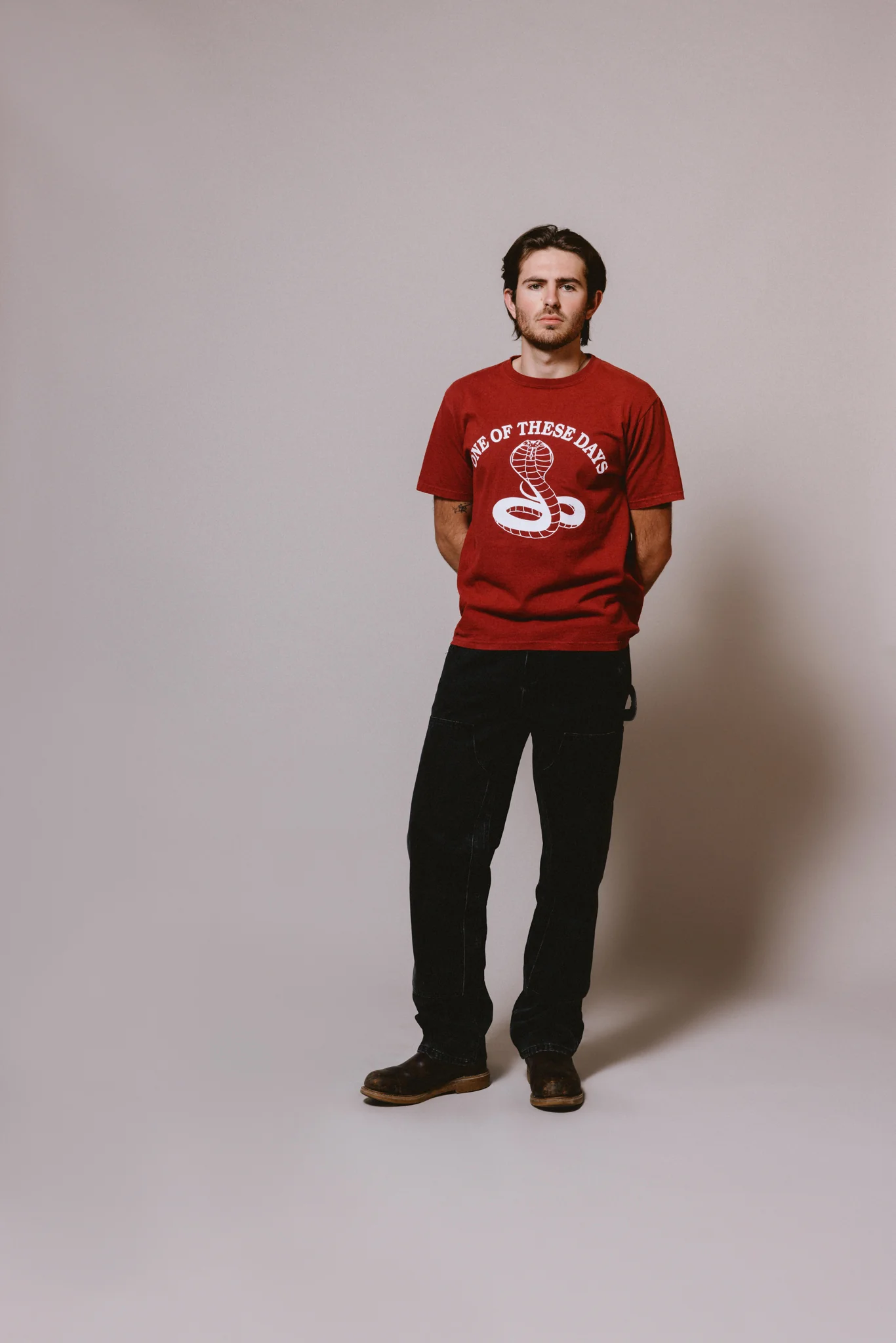 Cobra T-Shirt | Burgundy - Image 4