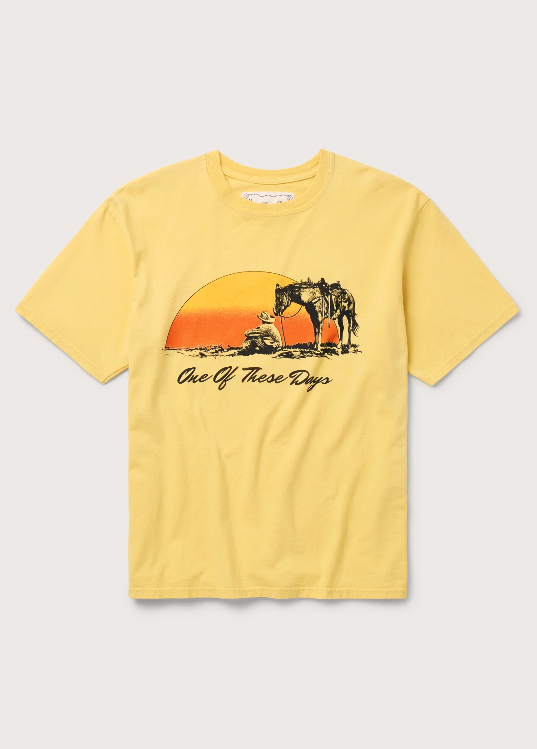 Could Only Remember T-Shirt | Hard Washed Yellow