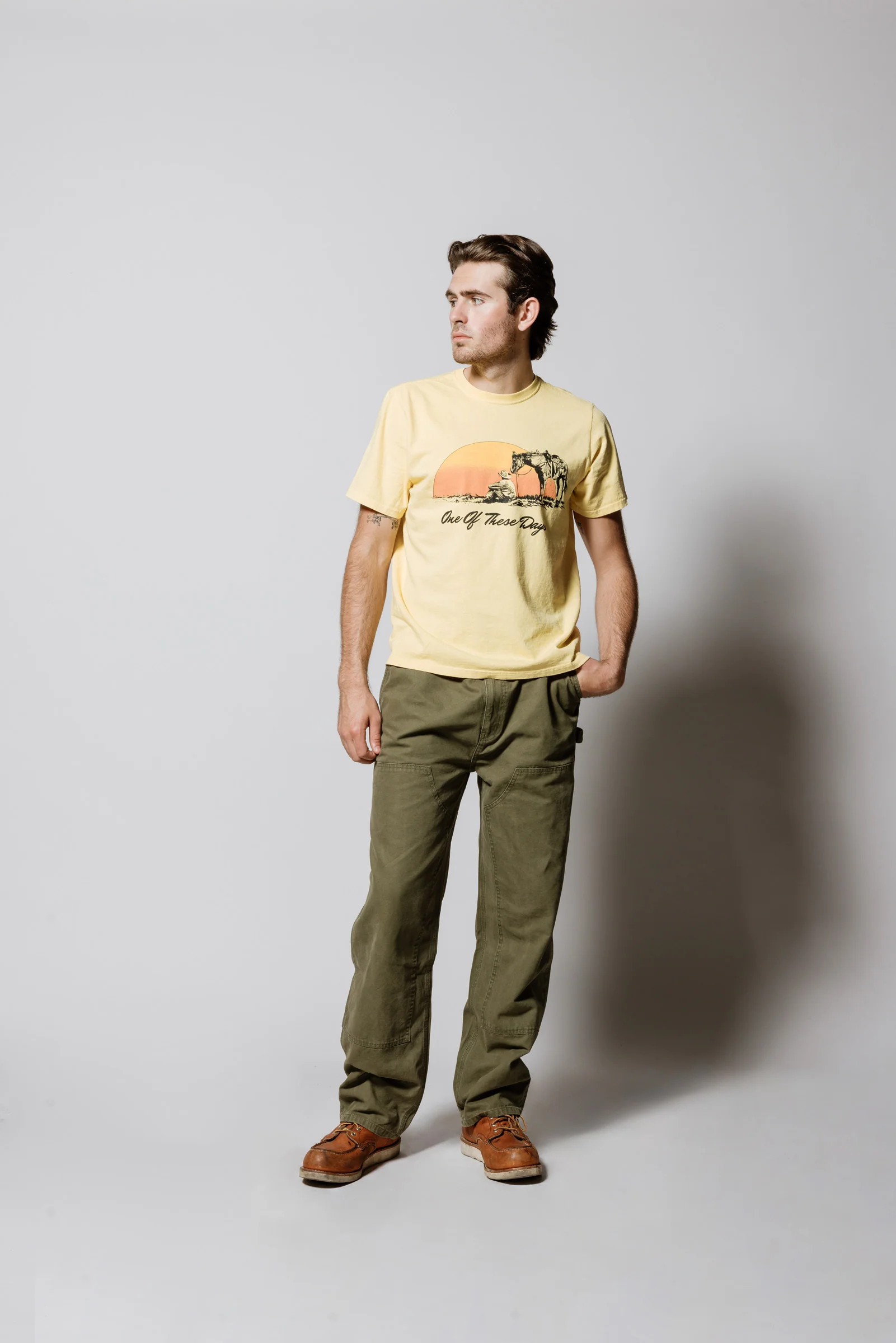 Could Only Remember T-Shirt | Hard Washed Yellow - Image 4