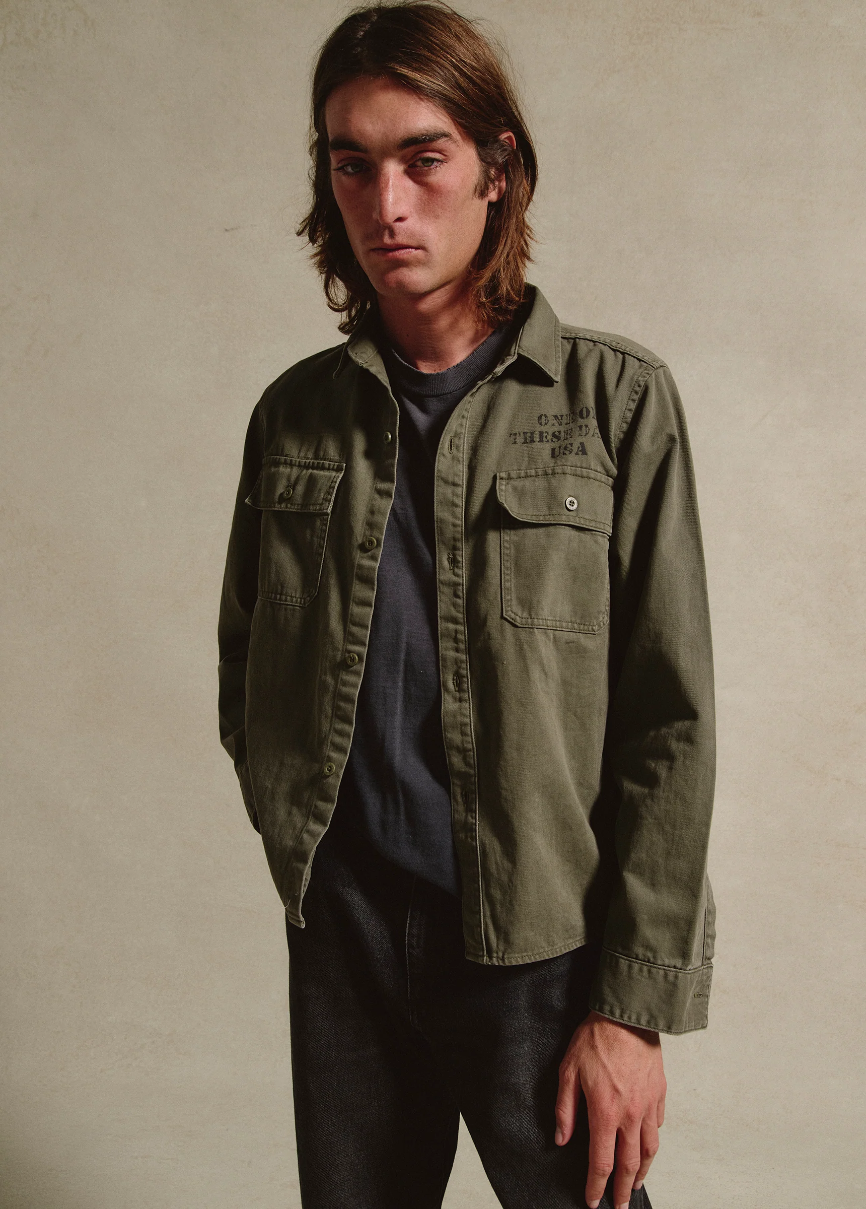 Country Men Military Jacket | Olive - Image 10