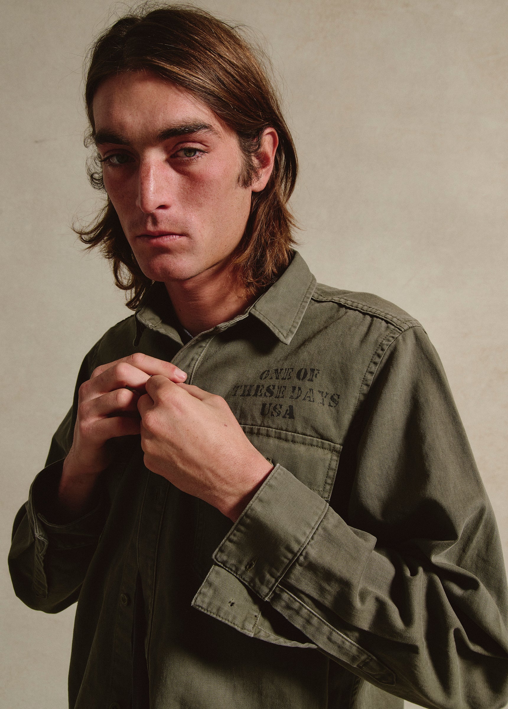 Country Men Military Jacket | Olive - Image 11
