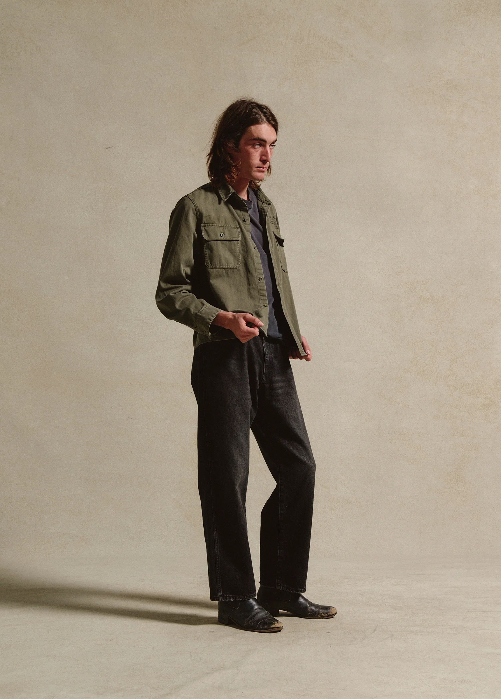 Country Men Military Jacket | Olive - Image 6