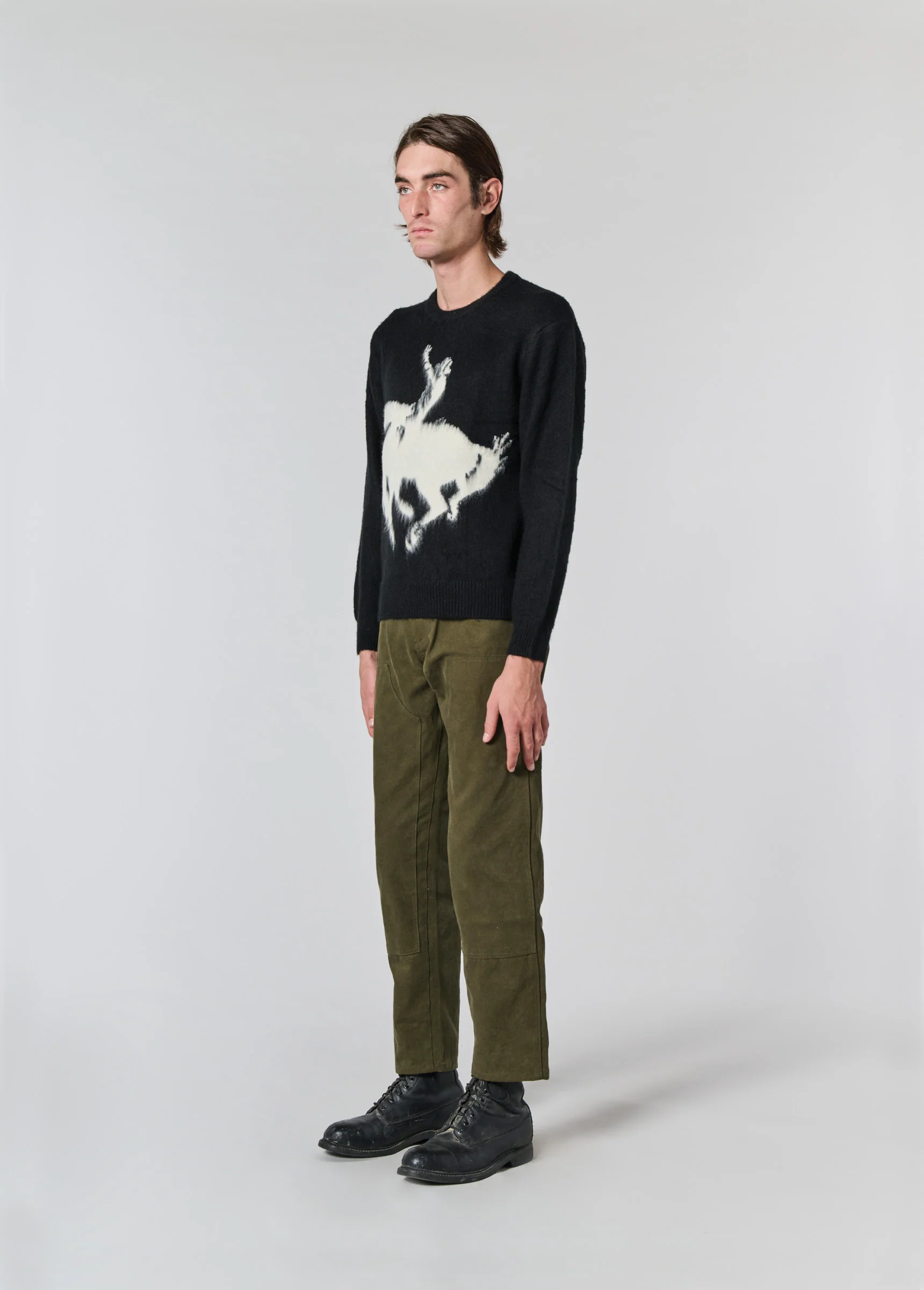 Cowboy Knit Sweater | Black - Image 4