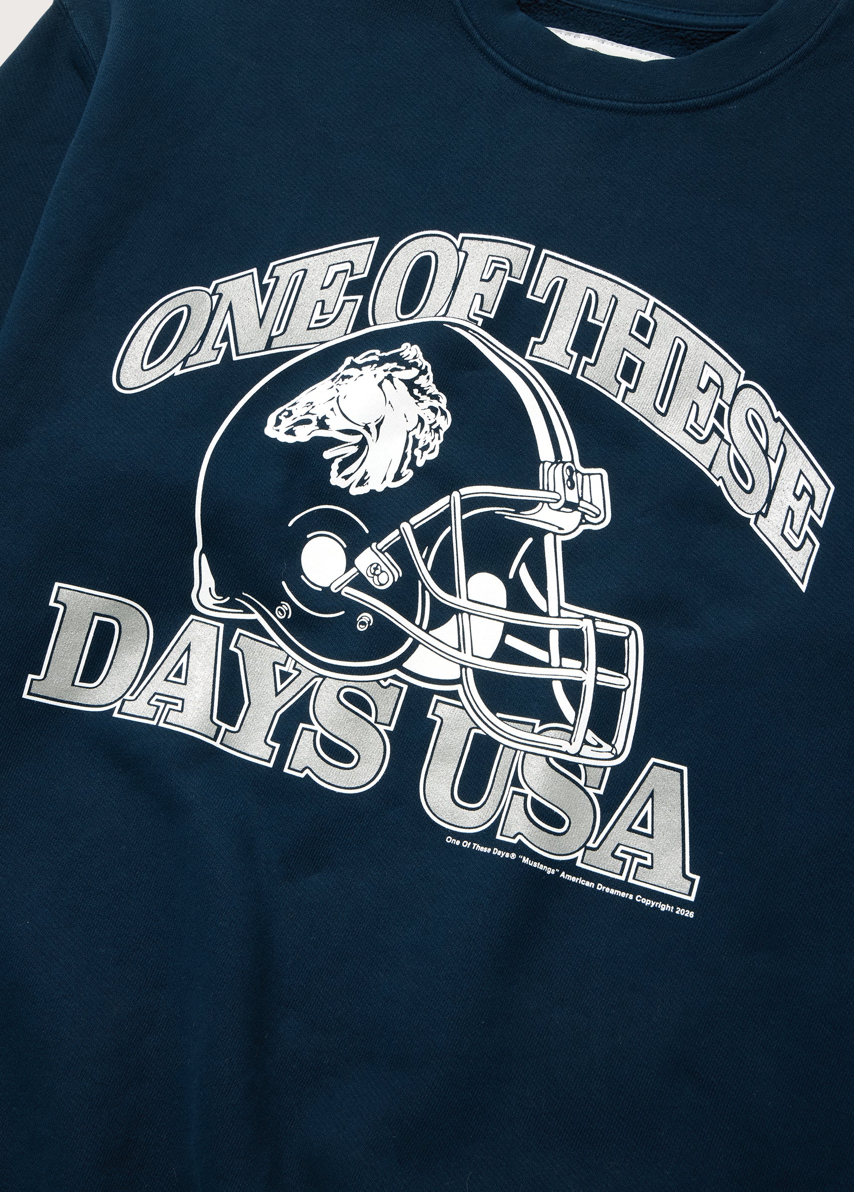 Days USA Crewneck Sweatshirt | Sun Faded Navy - Image 2