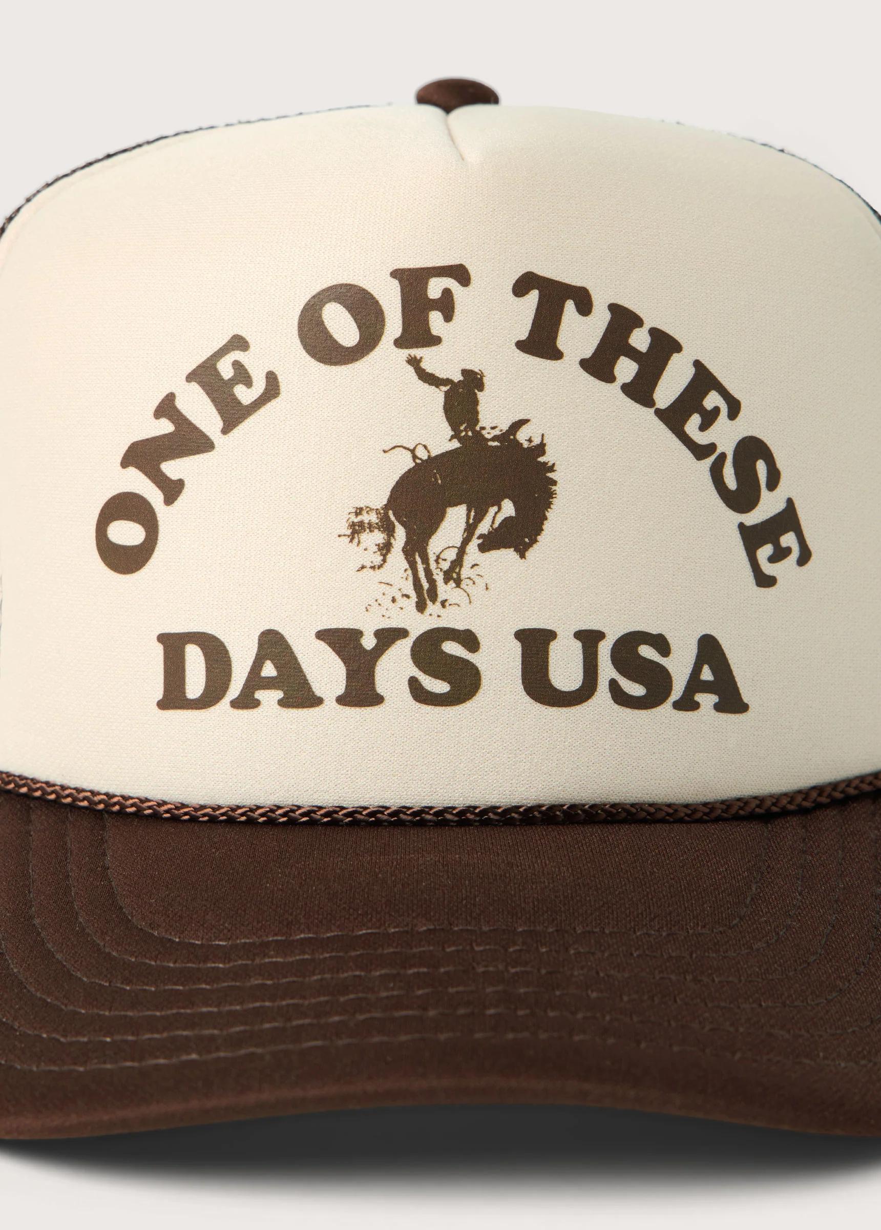 Days USA Foam Trucker Hat | Tan Brown - Image 3