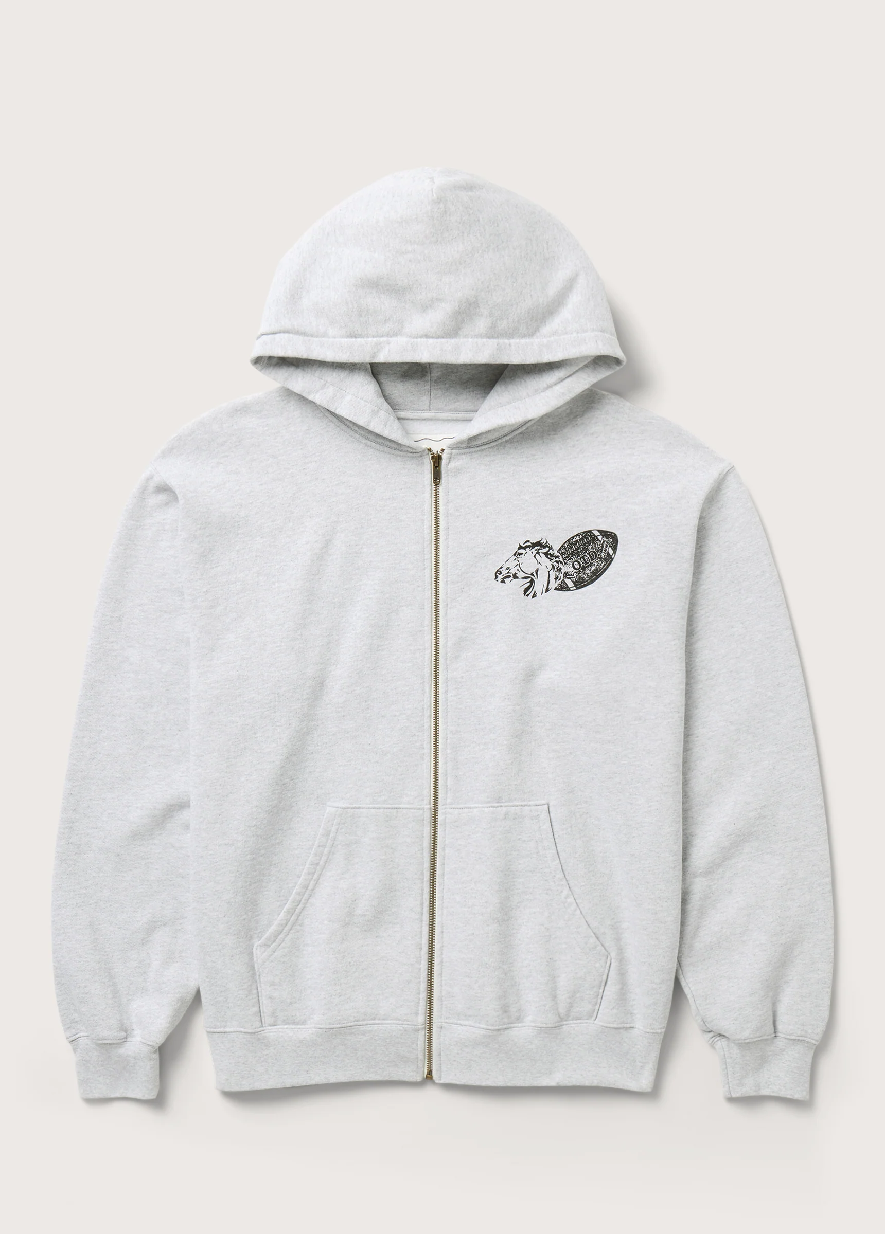 Days USA Zip Up Hooded Sweatshirt | Heather Grey