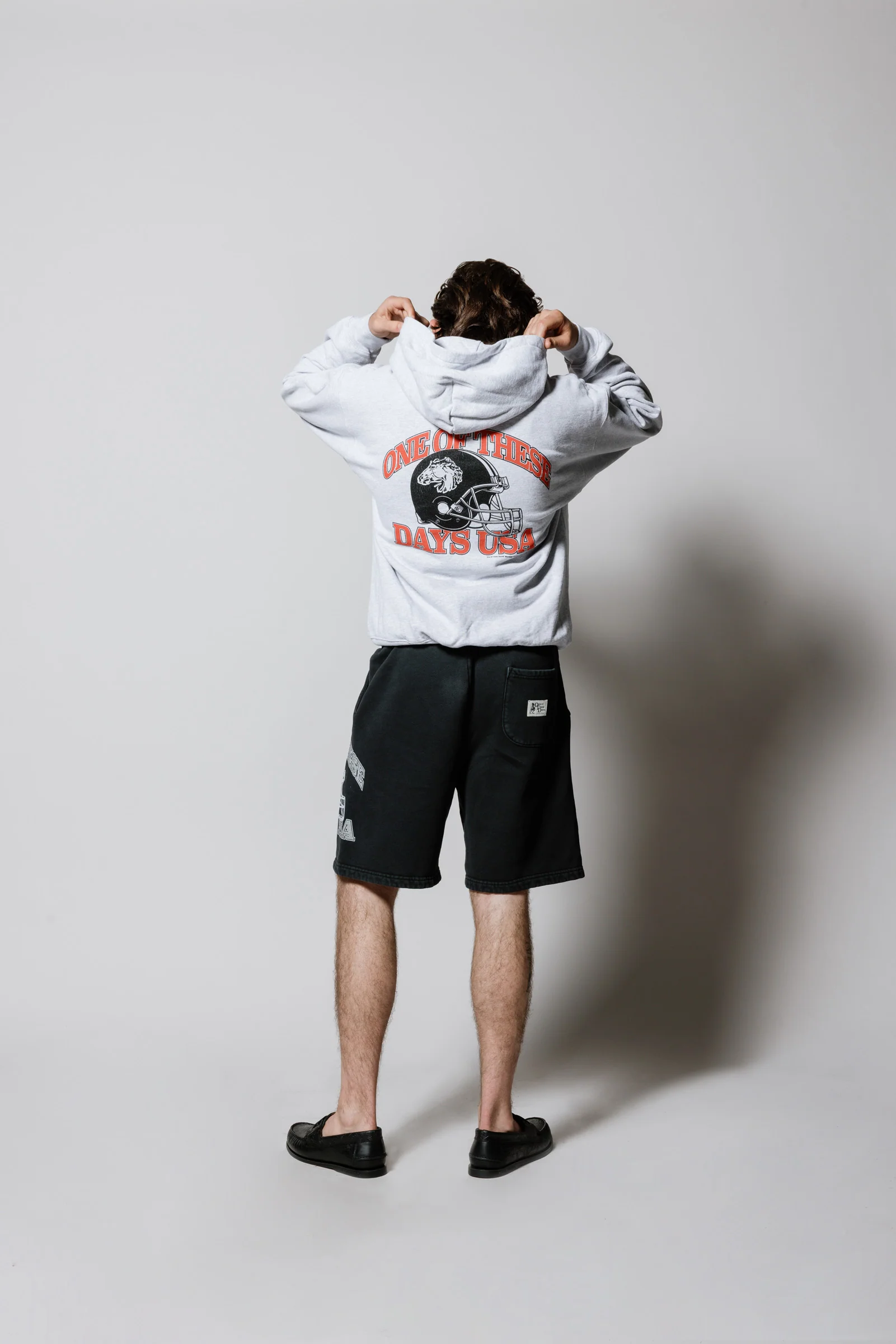 Days USA Zip Up Hooded Sweatshirt | Heather Grey - Image 8