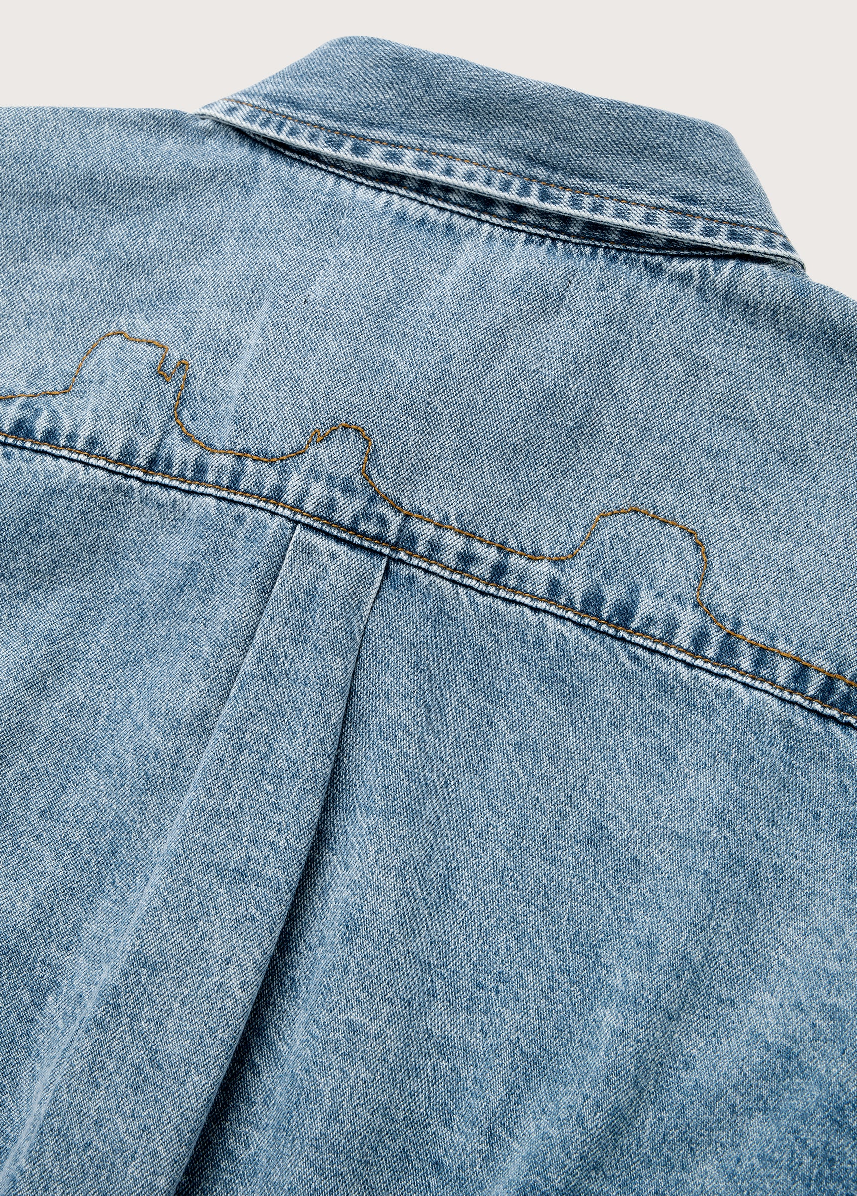 Denim Button Down Shirt | Indigo - Image 4