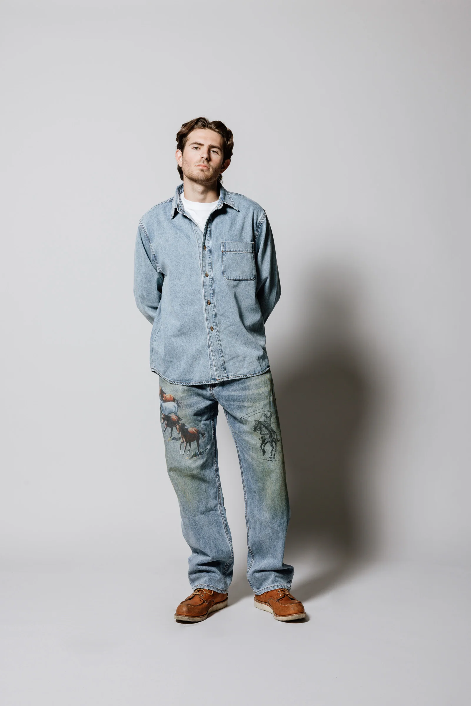 Denim Button Down Shirt | Indigo - Image 5