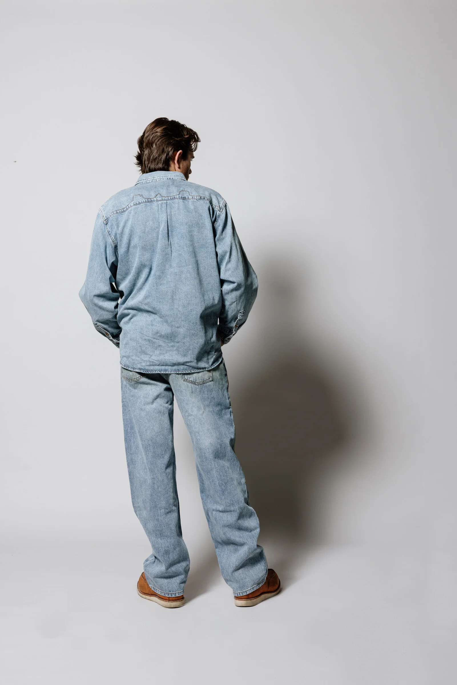 Denim Button Down Shirt | Indigo - Image 7