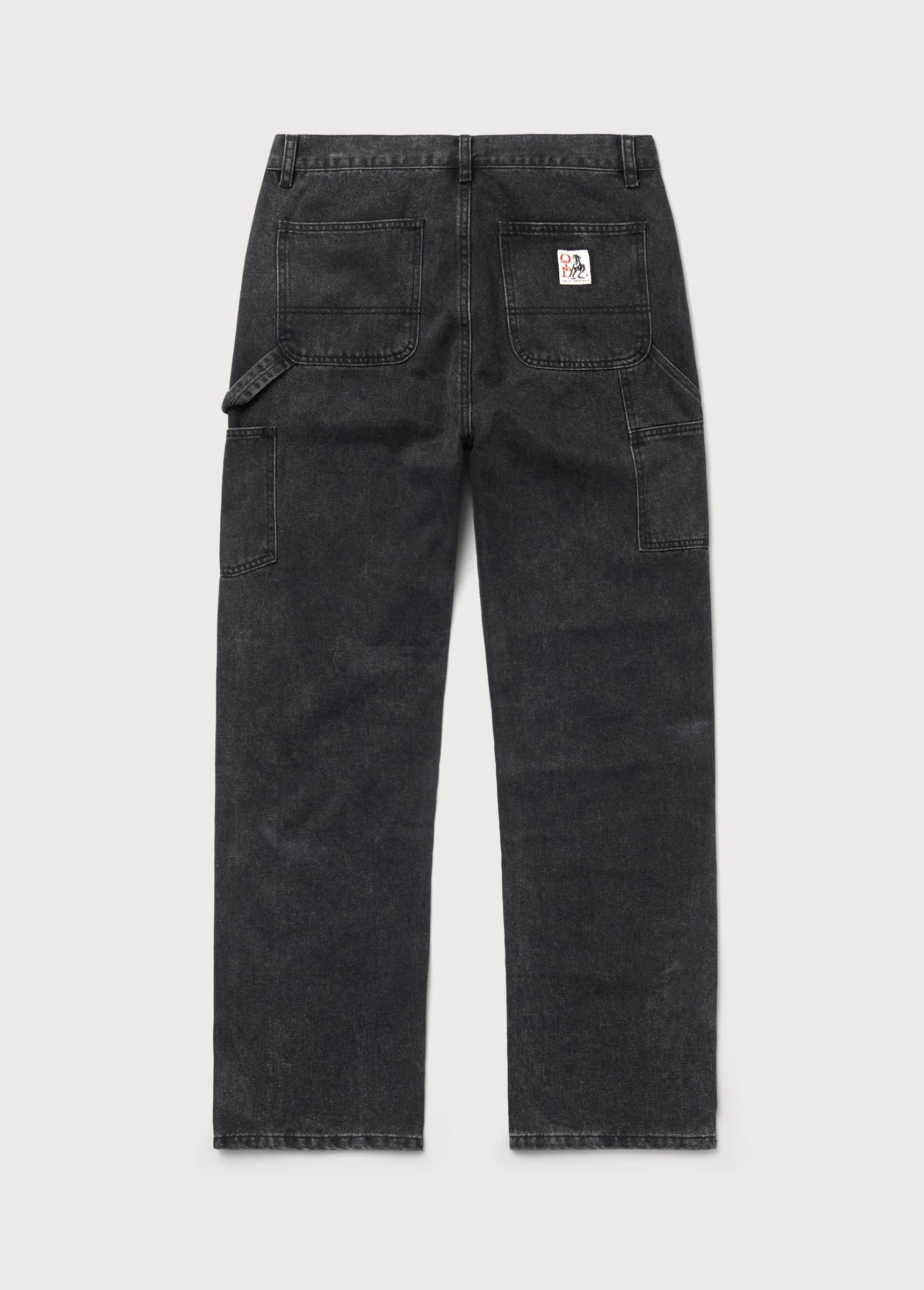 Denim Double Knee Pant | Black - Image 2