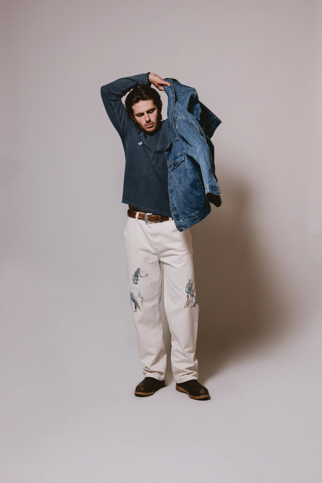 Denim Trucker Jacket | Washed Indigo - Image 5