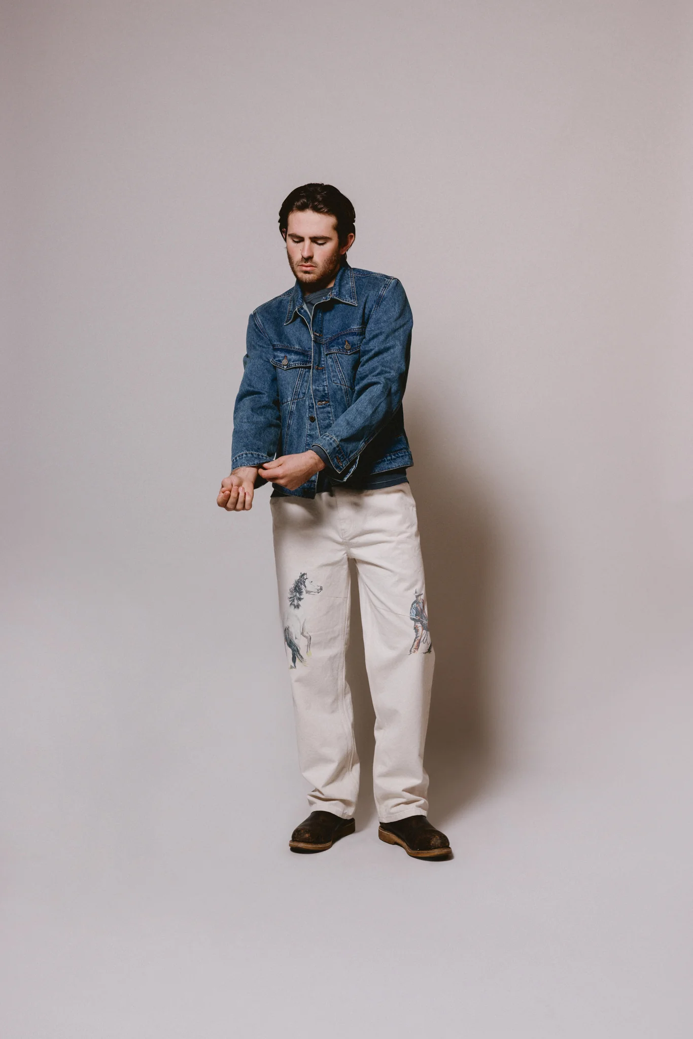 Denim Trucker Jacket | Washed Indigo - Image 6