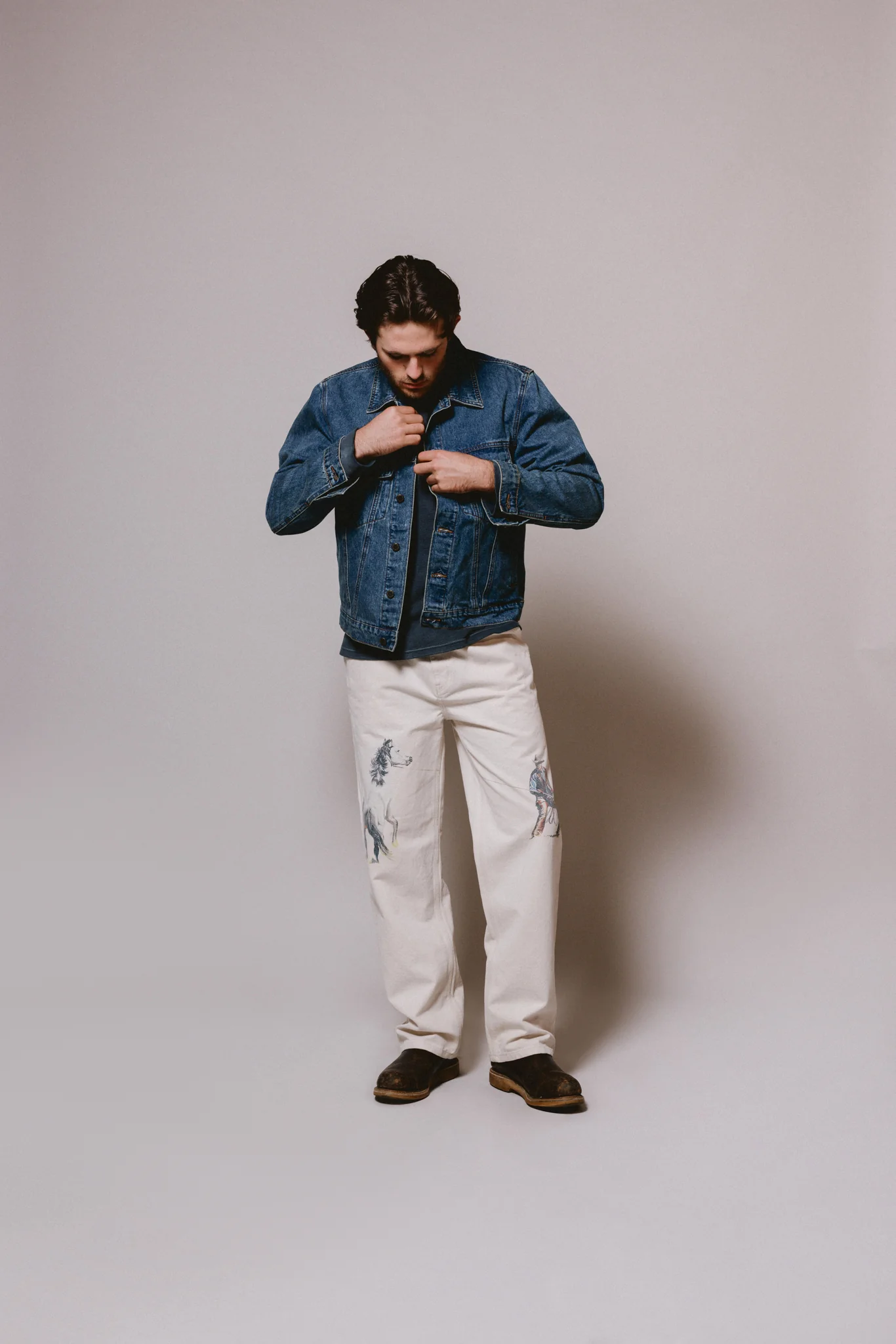 Denim Trucker Jacket | Washed Indigo - Image 7