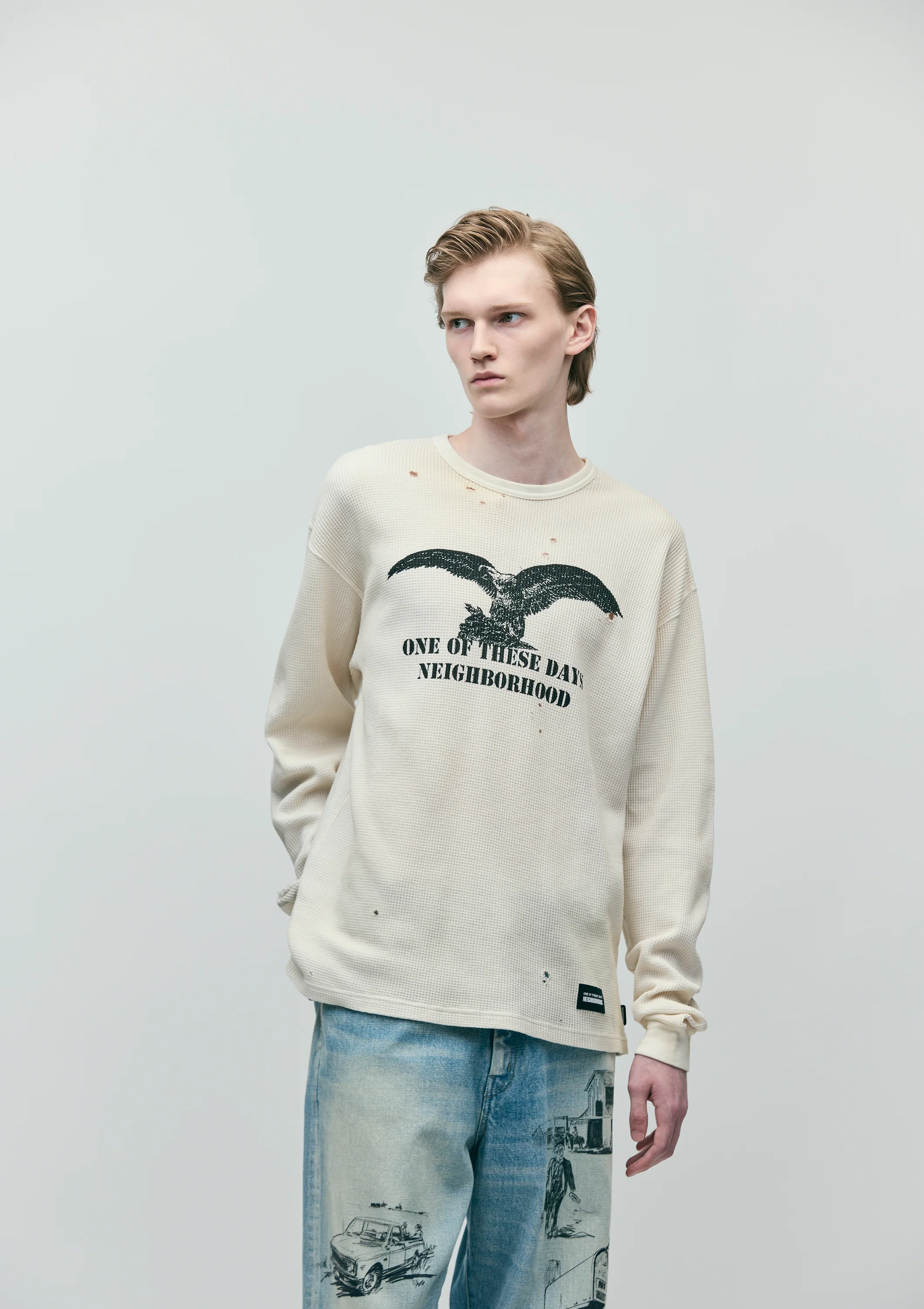 NBHD/OTD - Distressed Thermal | White - Image 5