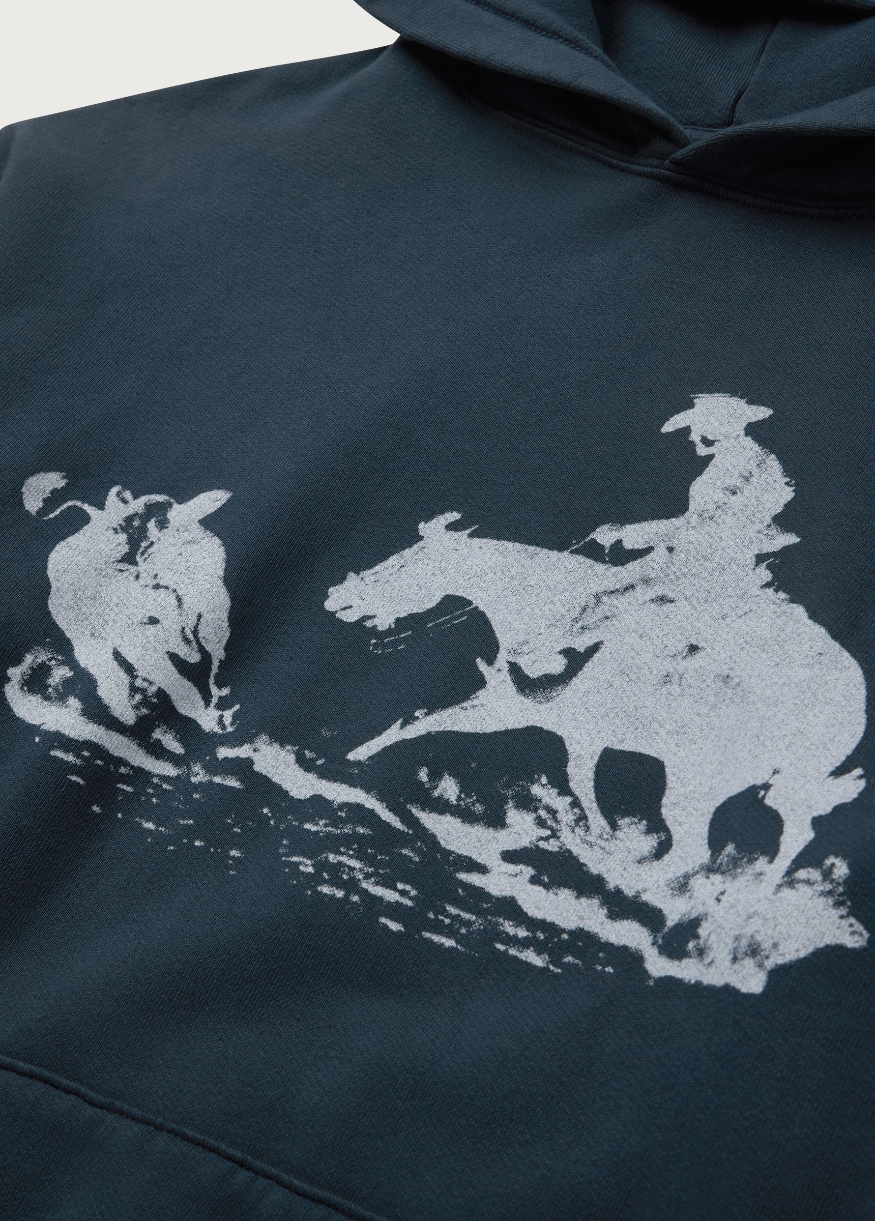 Driftin' Back Hooded Sweatshirt | Hard Washed Black - Image 3