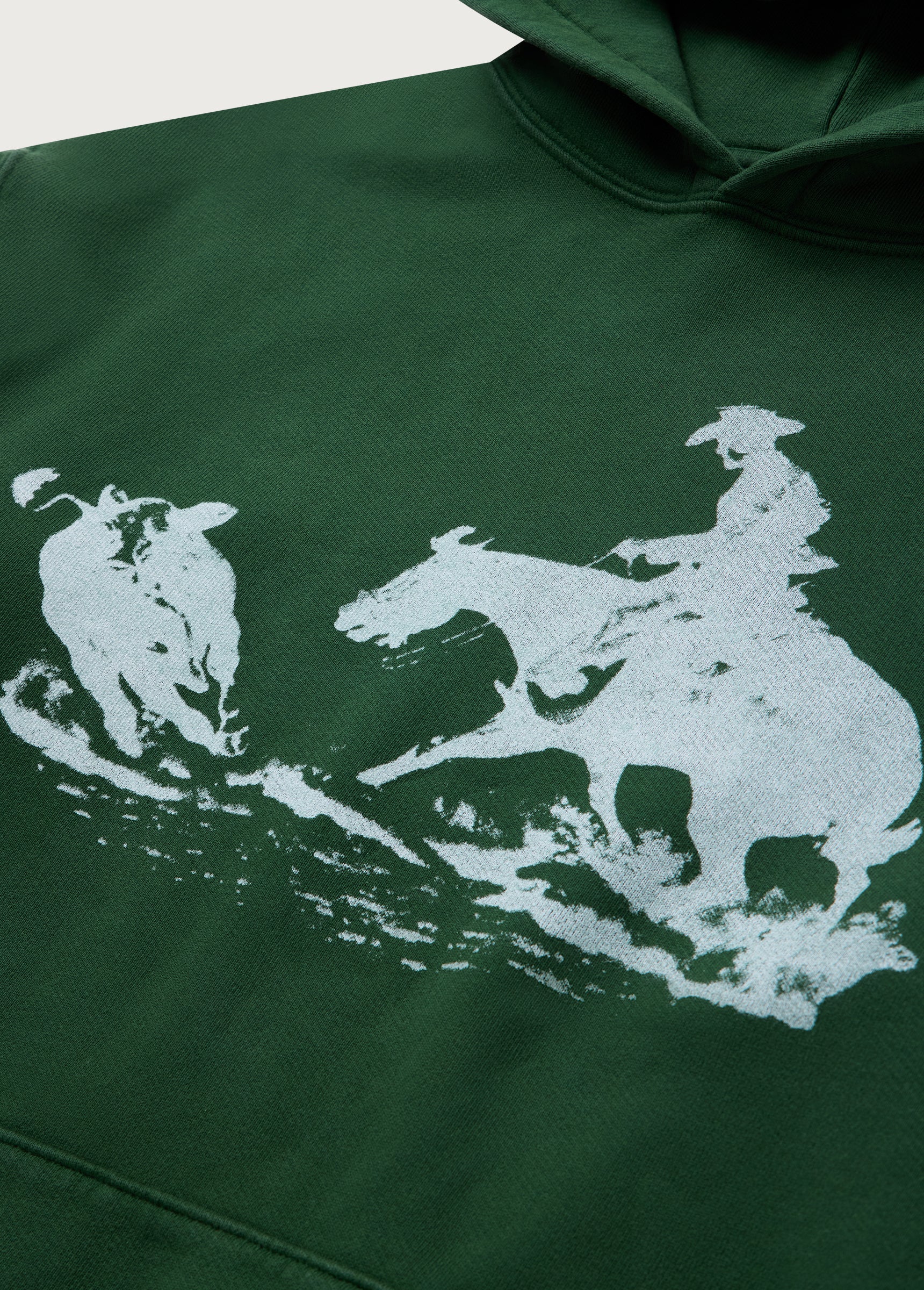 Driftin' Back Hooded Sweatshirt | Hard Washed Forest Green - Image 3
