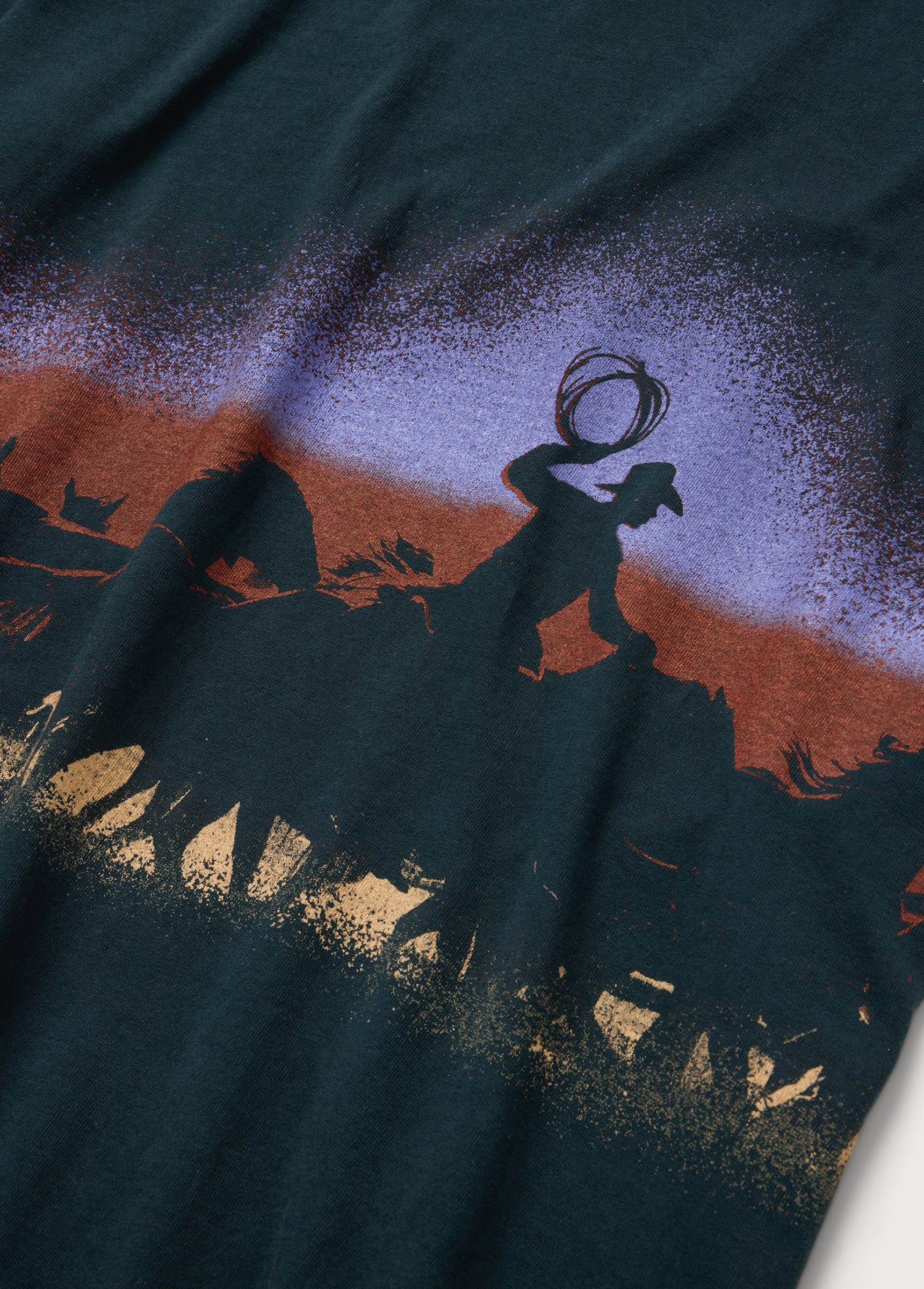 Driftin' Back T-Shirt - Dusk | Hard Washed Black - Image 3