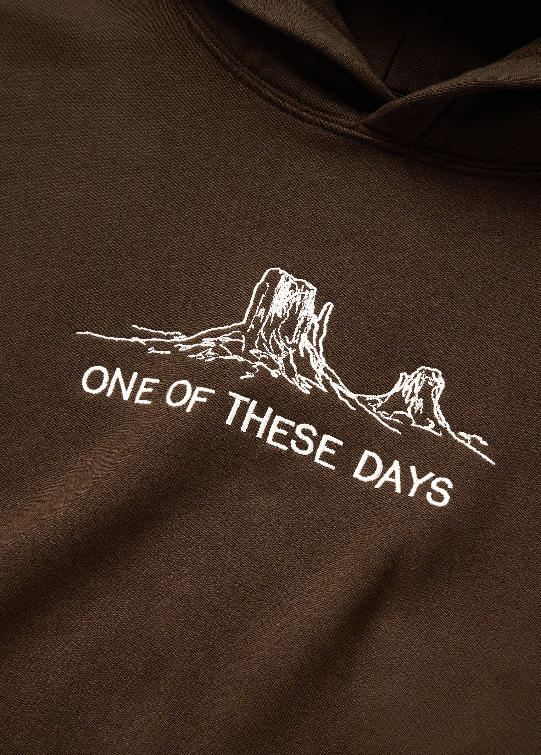 Follow The Road Hooded Sweatshirt | Dark Brown - Image 3