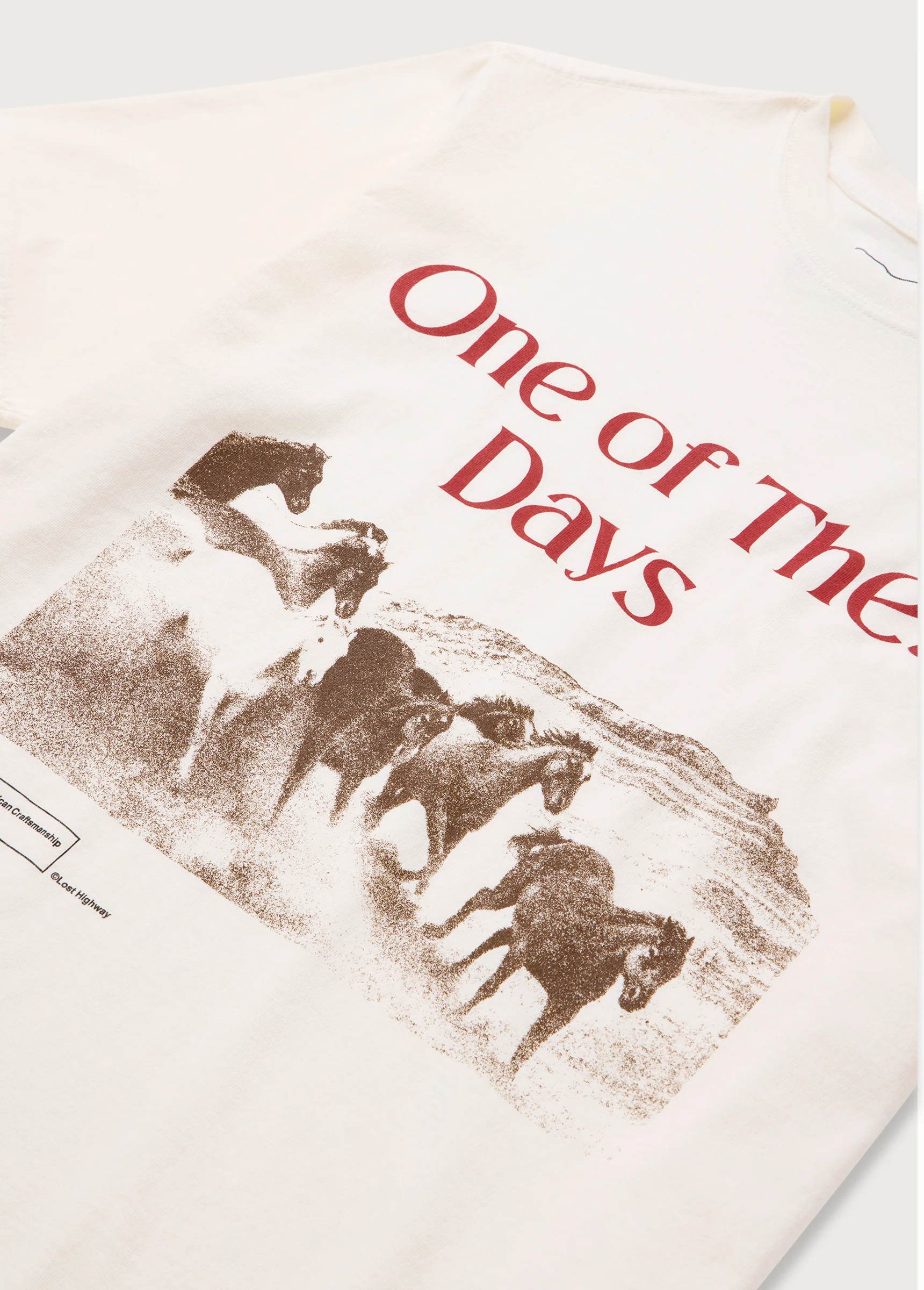 Glad You're Here With Me Tee | Bone - Image 3