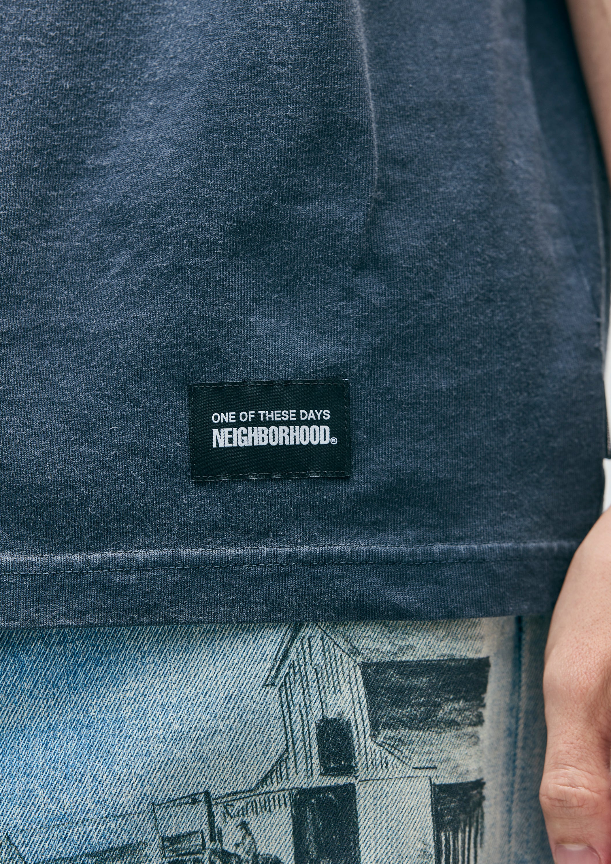 NBHD/OTD - Horse Head Tee | Sun Faded Black - Image 6