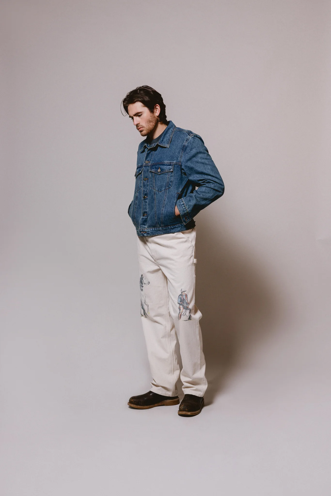 If Not For The Rest Of Time Painters Pants | Natural - Image 7
