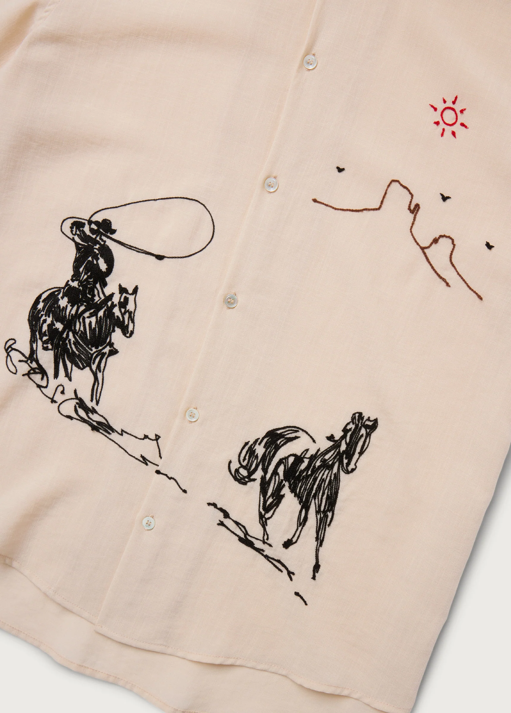 Into The Distance Camp Shirt | Ivory - Image 3