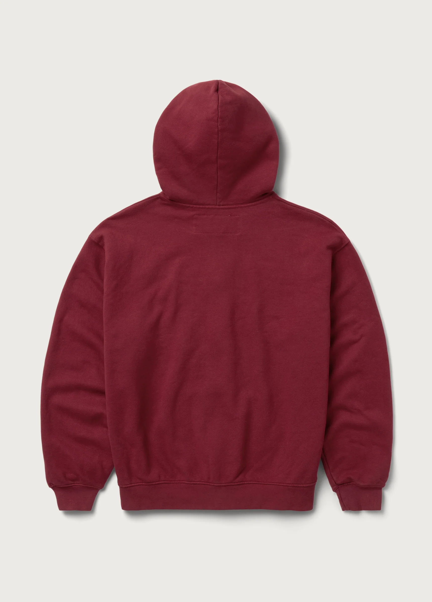 Into The Distance Zip Up Hoodie | Washed Burgundy - Image 2