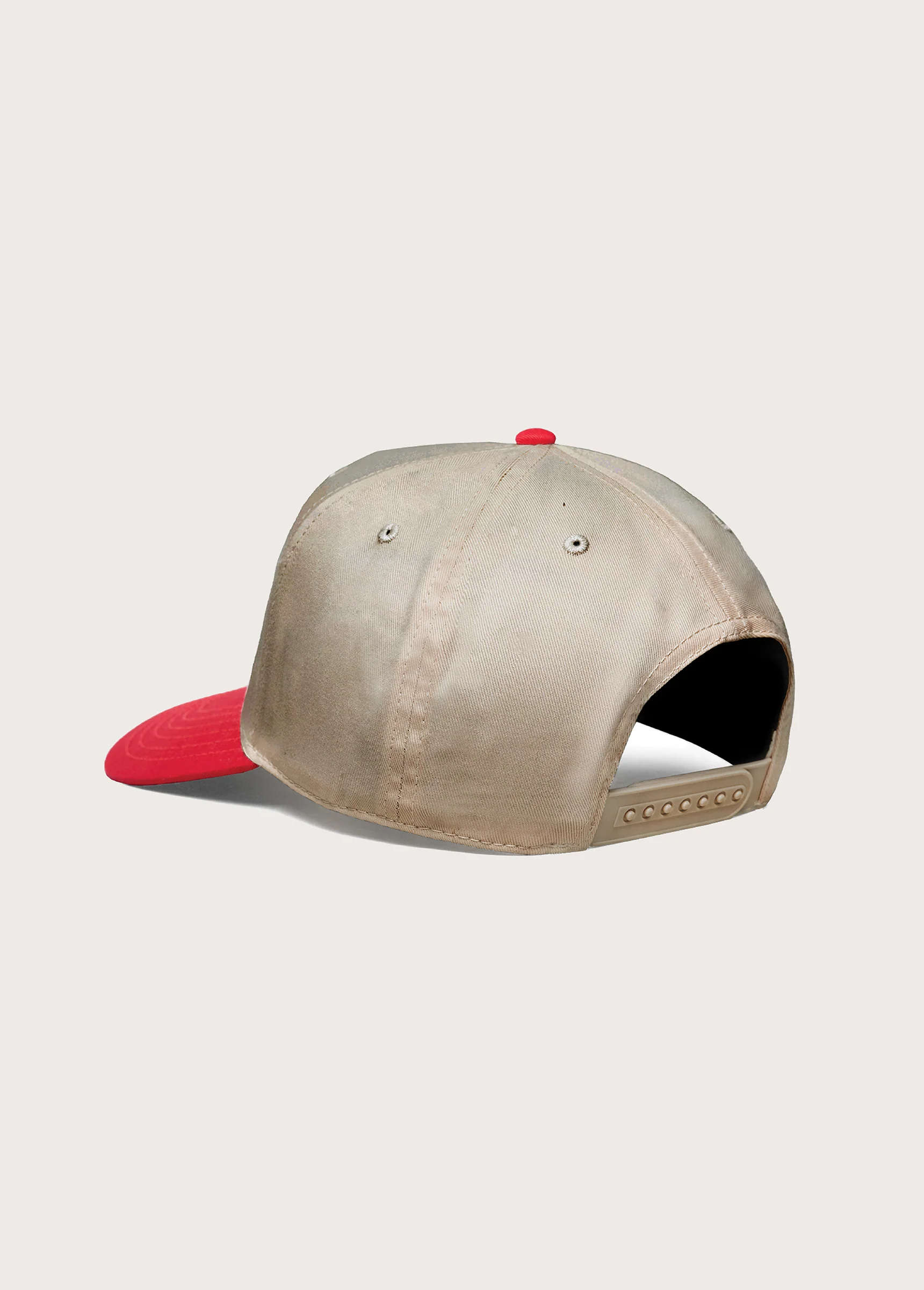 Just For A Moment 5 Panel Hat | Khaki/Red - Image 2