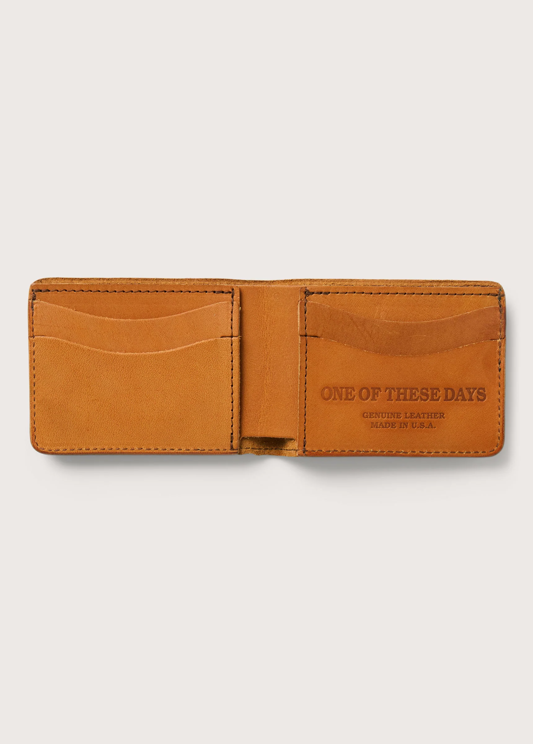 Just For A Moment Leather Bi Fold Wallet USA | Tan - Image 3