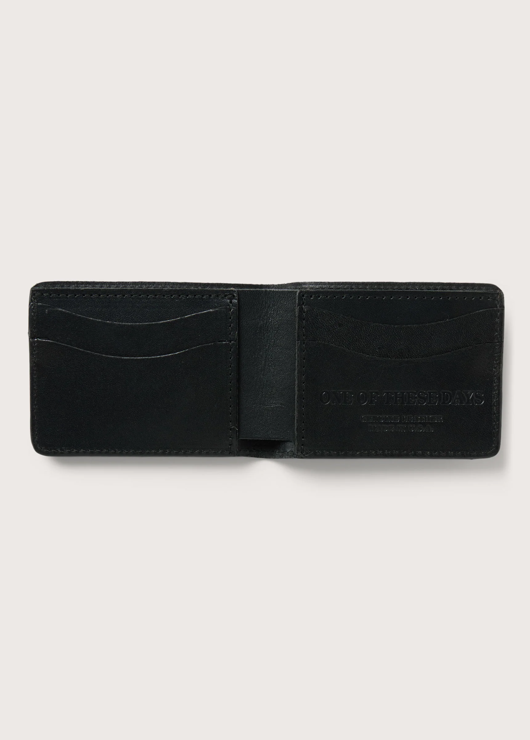 Just For A Moment Leather Bi Fold Wallet USA | Black - Image 3