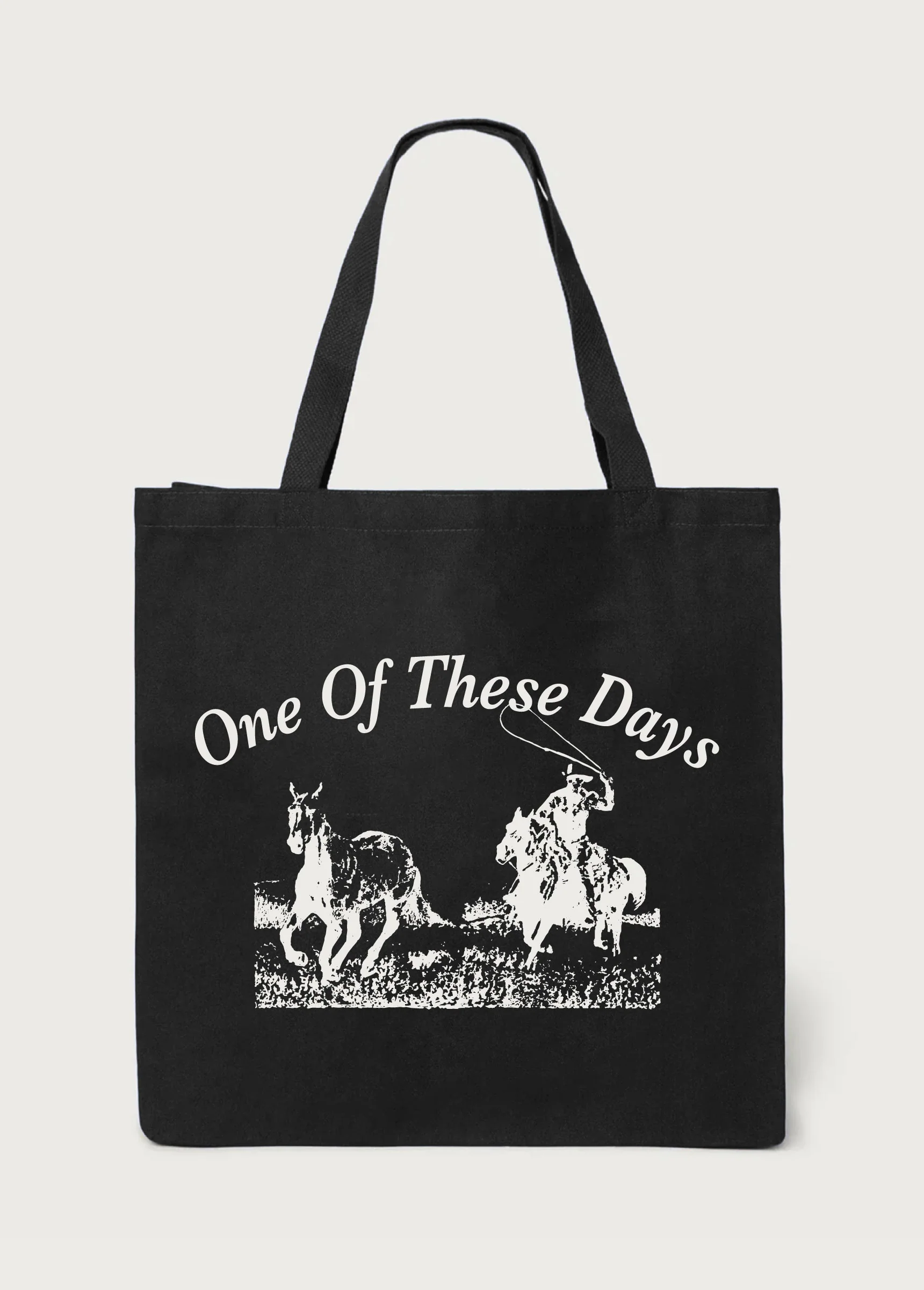 Just For A Moment Tote Bag | Black