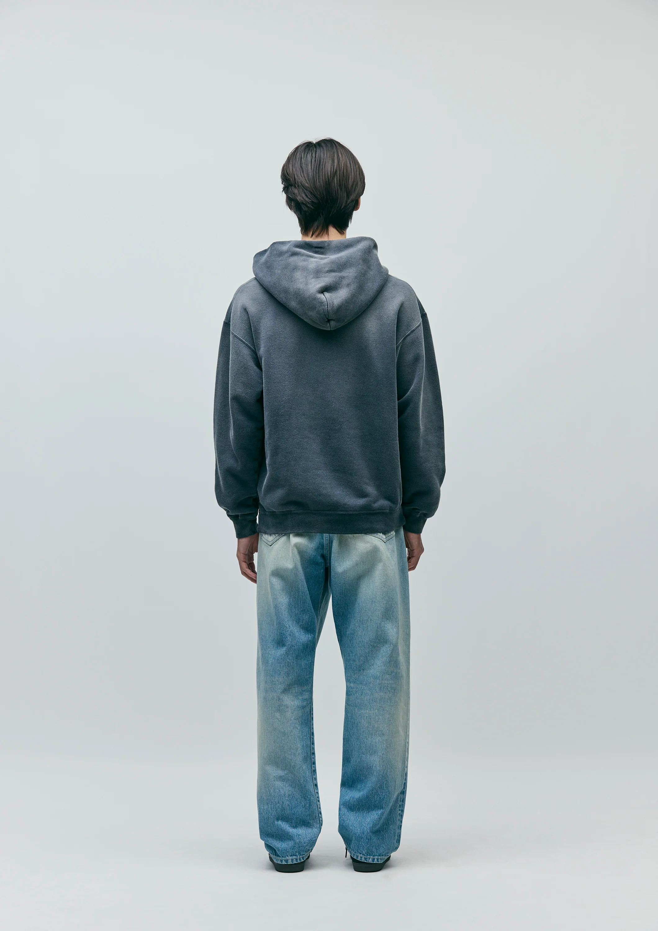 NBHD/OTD - Longhorn Hooded Sweatshirt | Sun Faded Black - Image 4