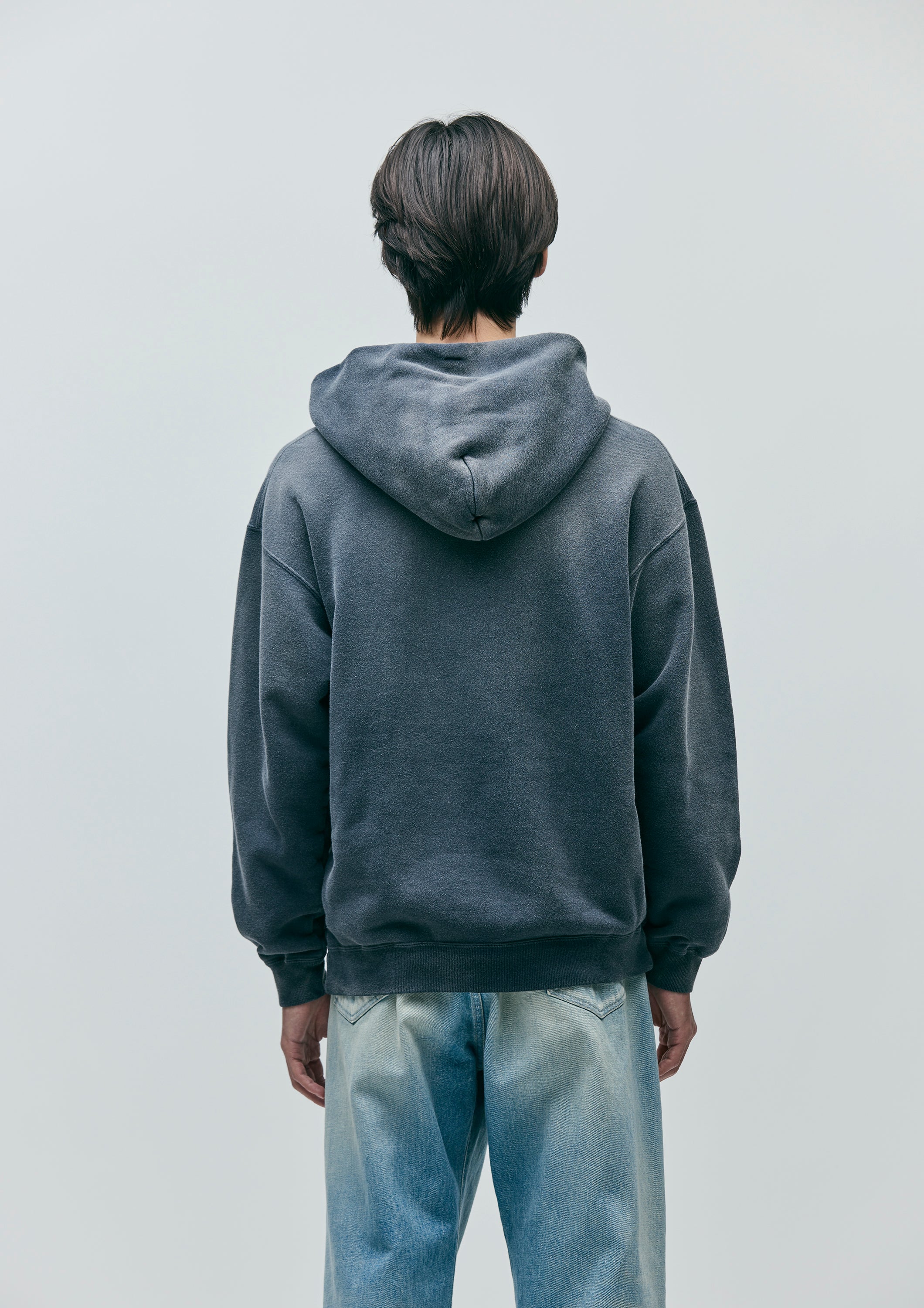 NBHD/OTD - Longhorn Hooded Sweatshirt | Sun Faded Black - Image 5