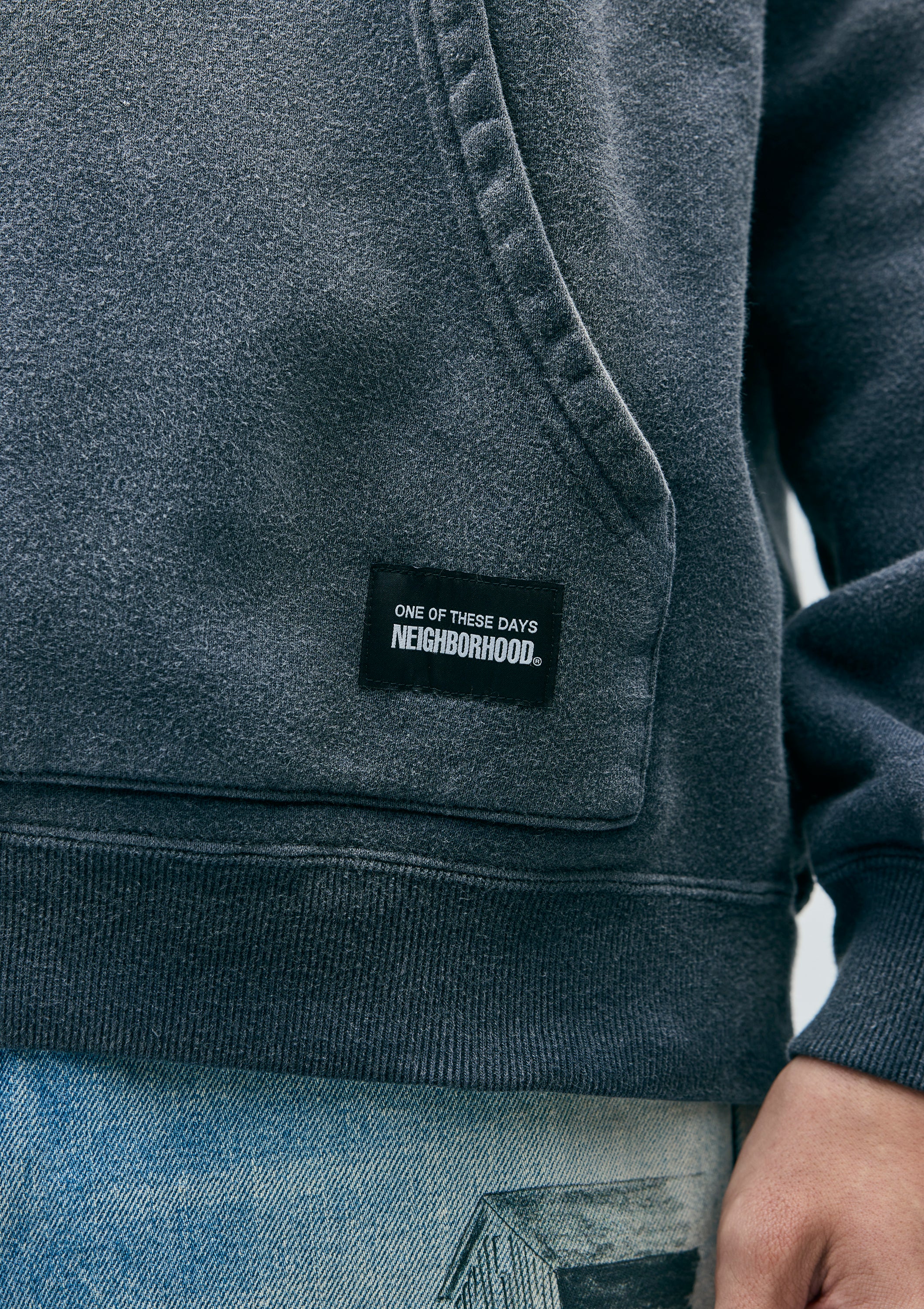 NBHD/OTD - Longhorn Hooded Sweatshirt | Sun Faded Black - Image 8
